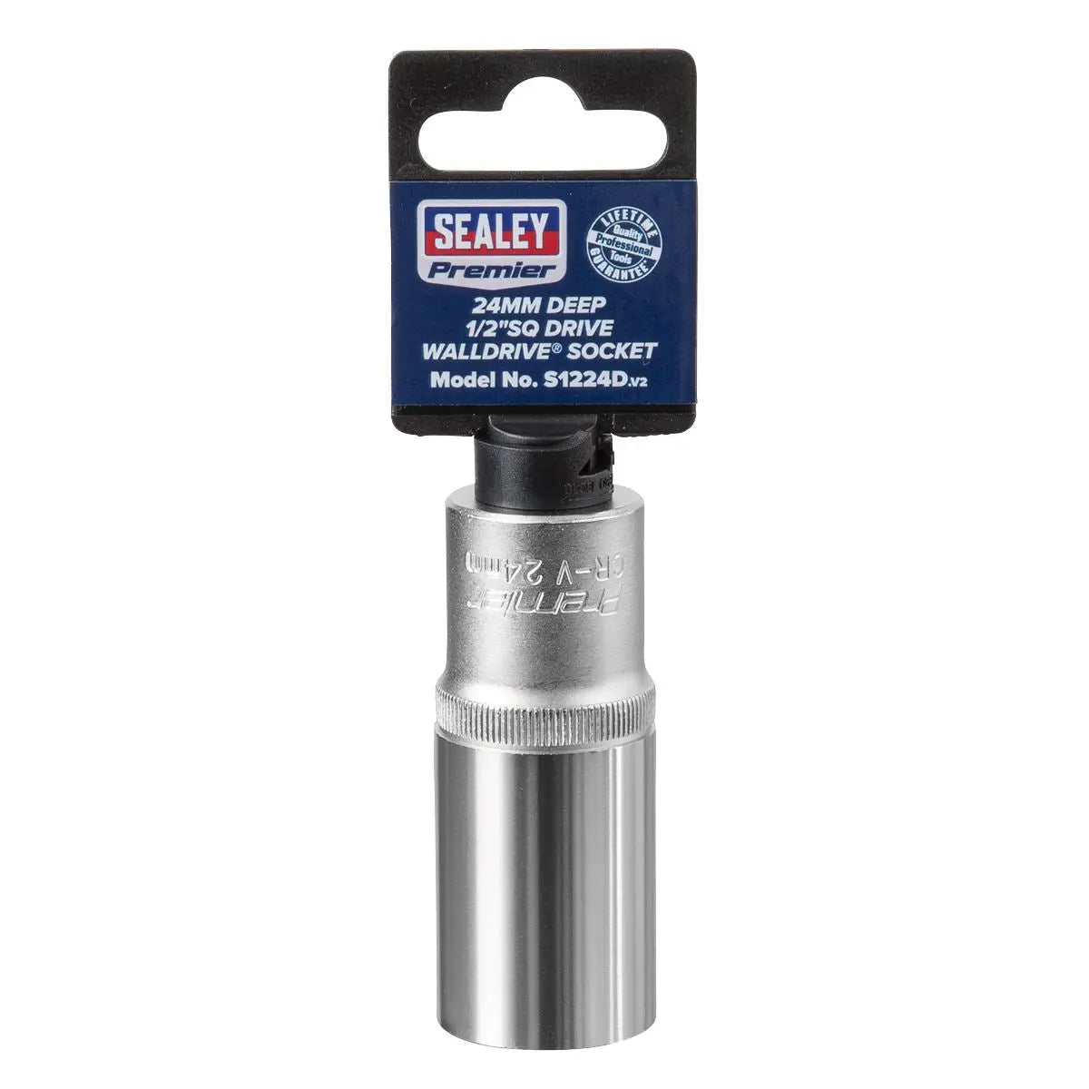 Sealey Premier WallDrive® Socket 24mm Deep 1/2"Sq Drive