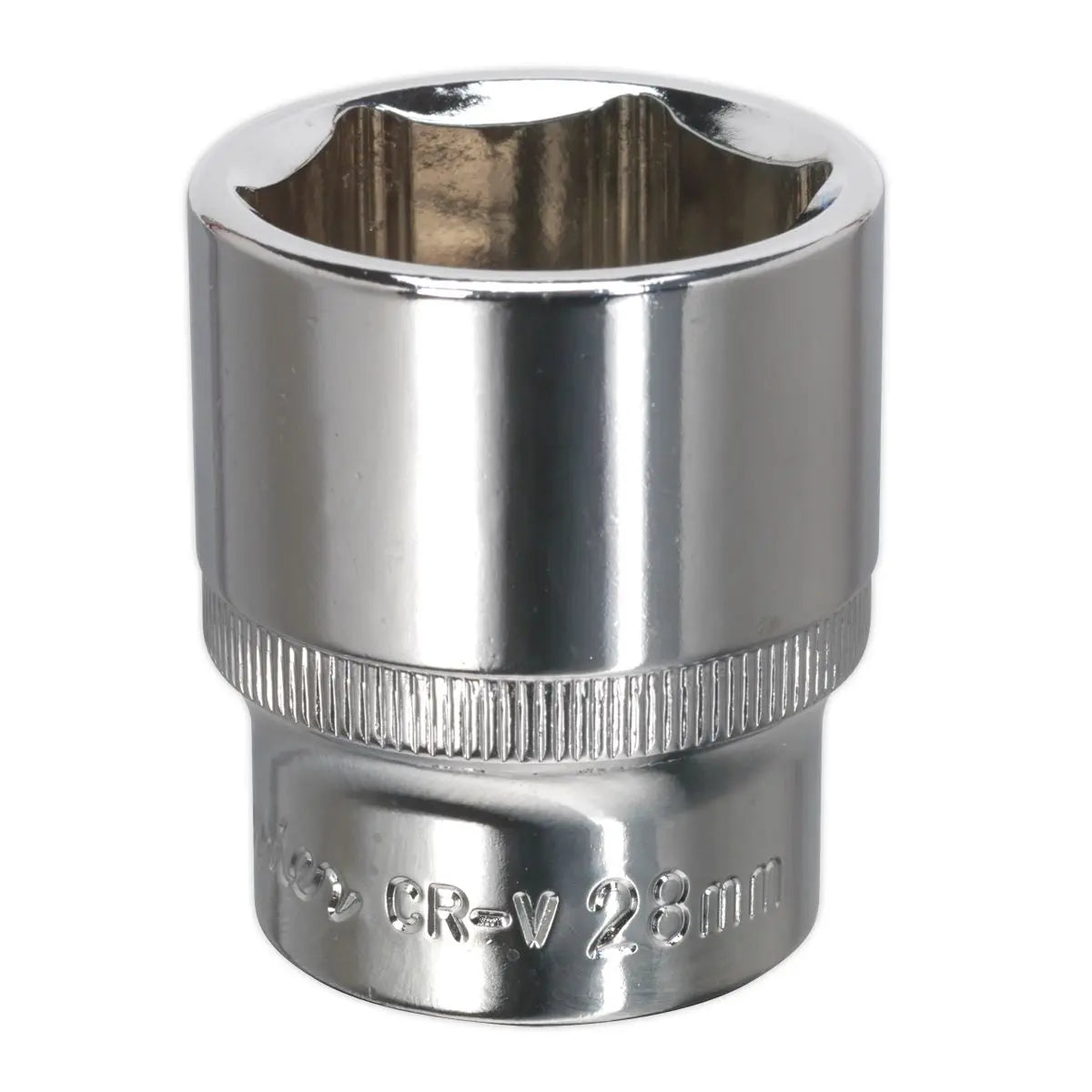 Sealey Premier WallDrive® Socket 28mm 1/2"Sq Drive Fully Polished