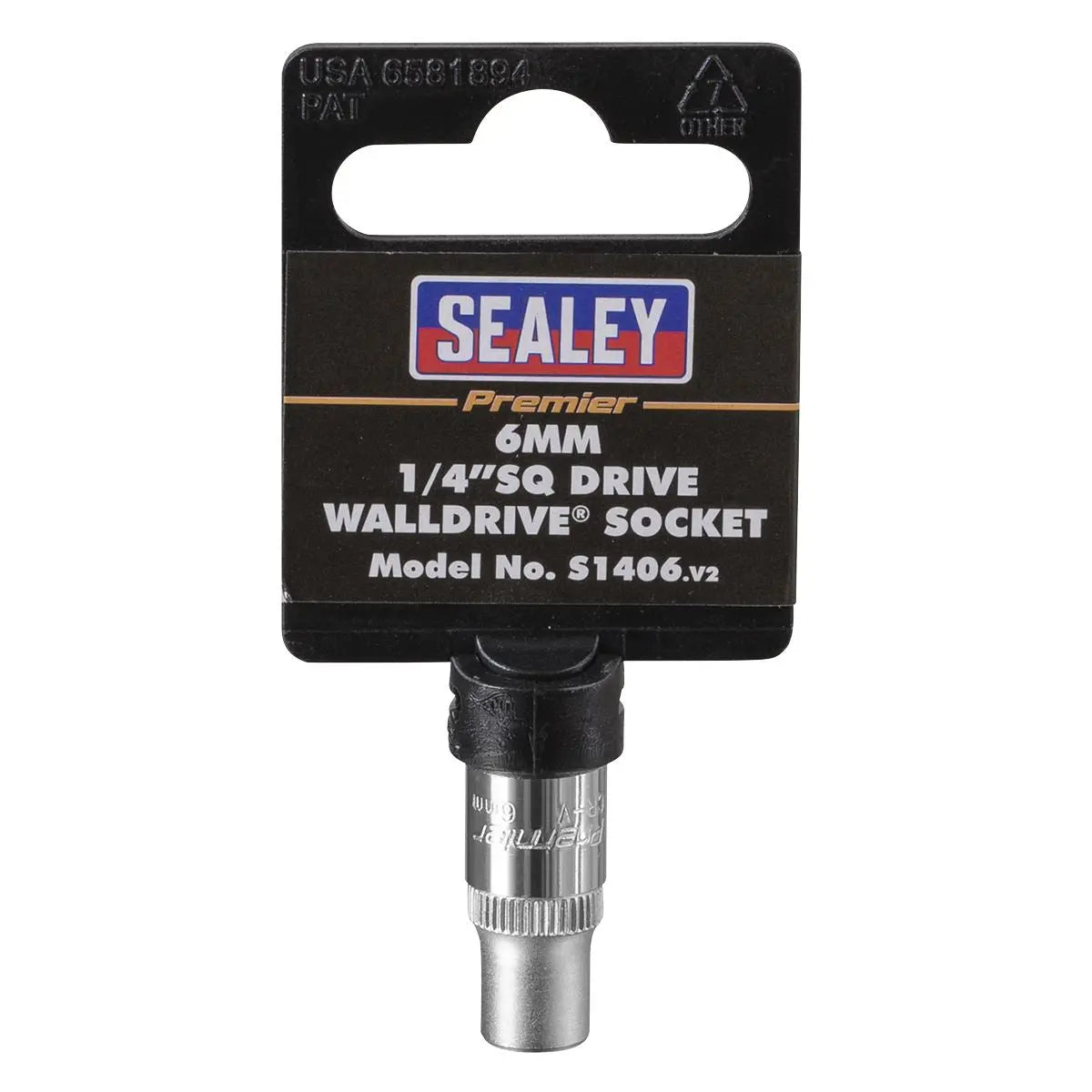 Sealey Premier WallDrive® Socket 6mm 1/4"Sq Drive