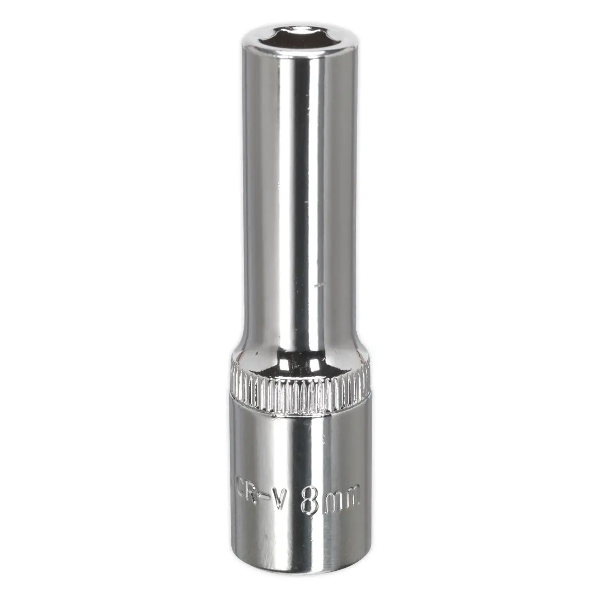 Sealey Premier WallDrive® Socket 8mm Deep 3/8"Sq Drive Fully Polished