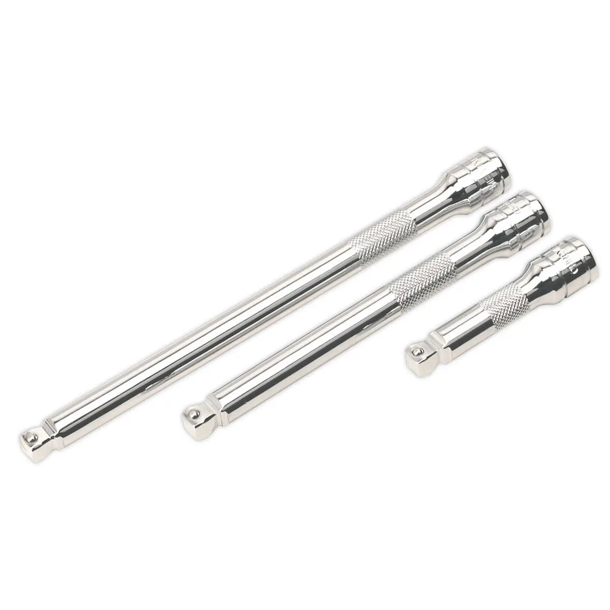 Sealey Premier Wobble/Rigid Extension Bar Set 3pc 3/8"Sq Drive