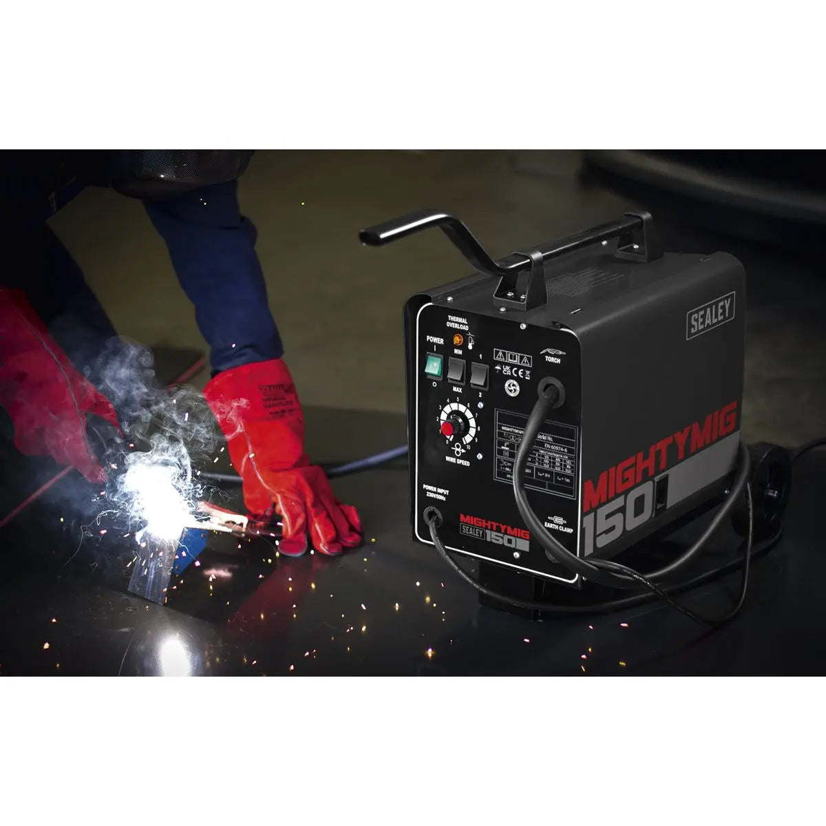 Sealey Professional Gas/Gasless MIG Welder 150A 230V