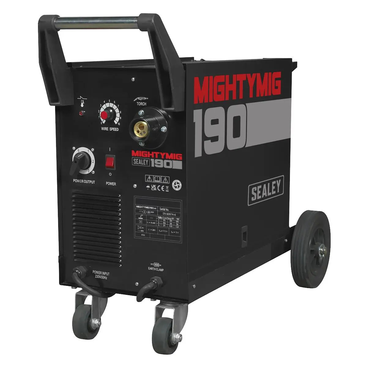 Sealey Professional Gas/Gasless MIG Welder 190A with Euro Torch