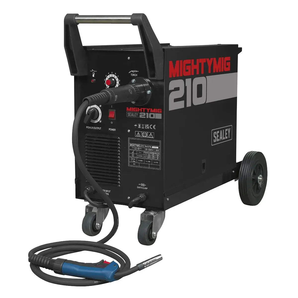 Sealey Professional Gas/Gasless MIG Welder 210A with Euro Torch