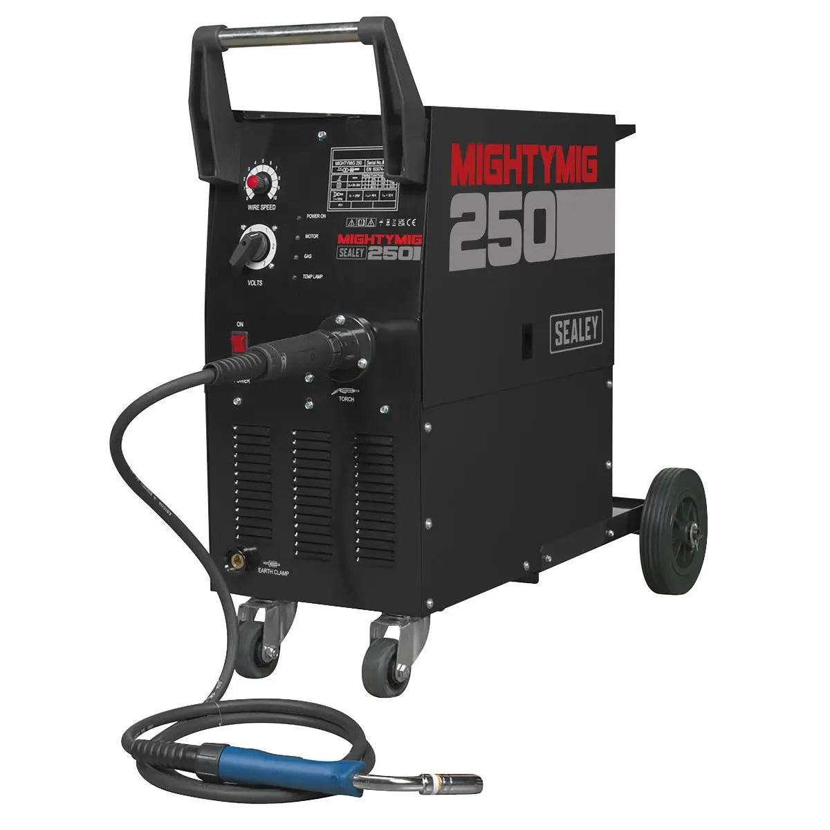 Sealey Professional Gas/Gasless MIG Welder 250A with Euro Torch