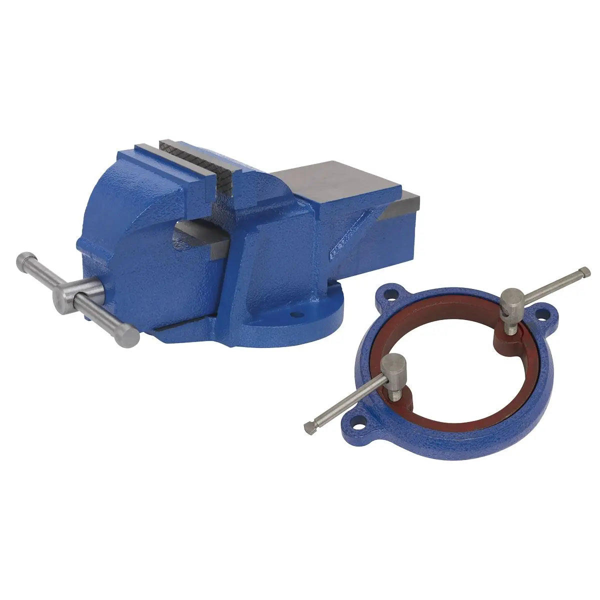 Sealey Professional Heavy-Duty Vice 100mm with Swivel Base  White Rose Tools