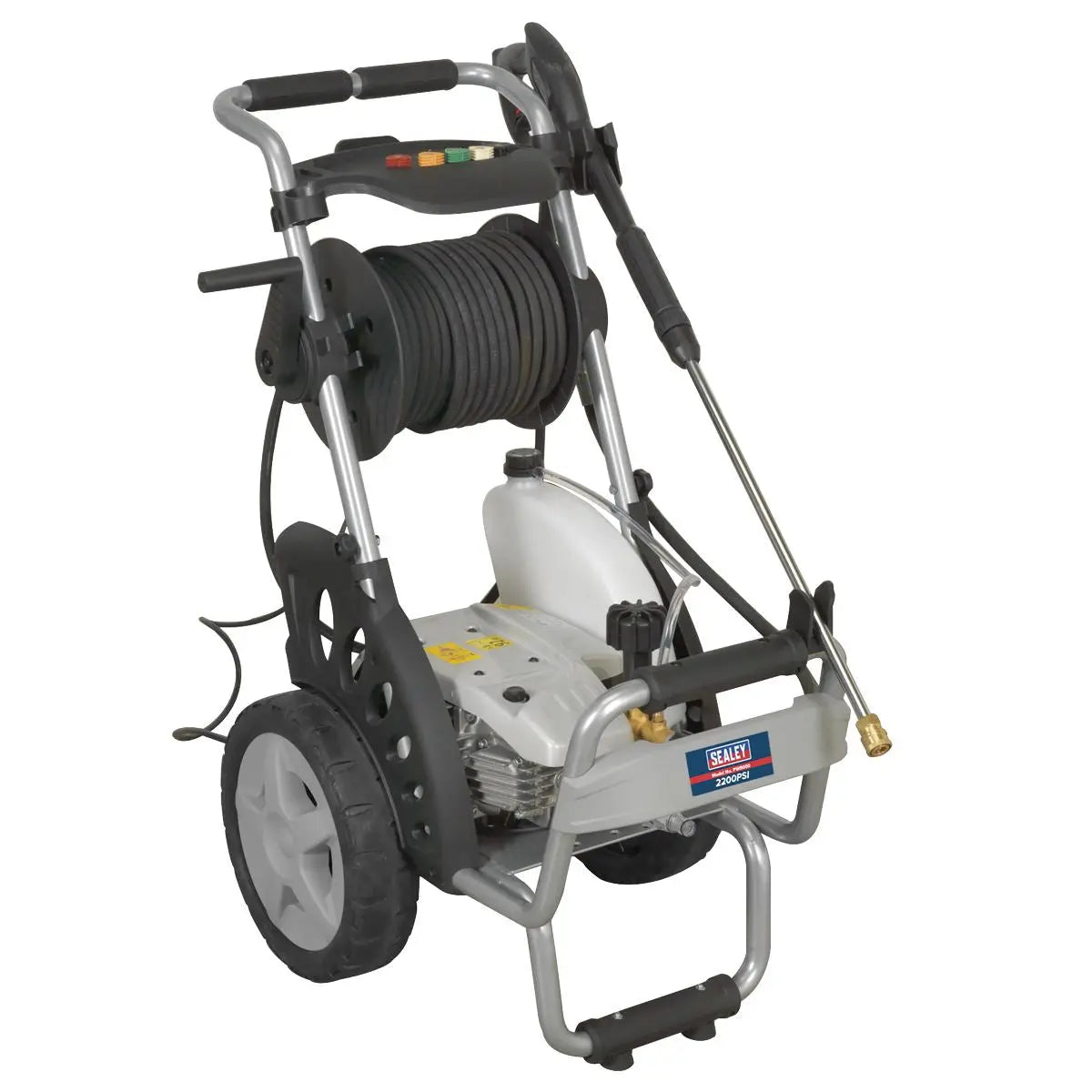 Sealey Professional Pressure Washer 150bar with Accessories White Rose Tools