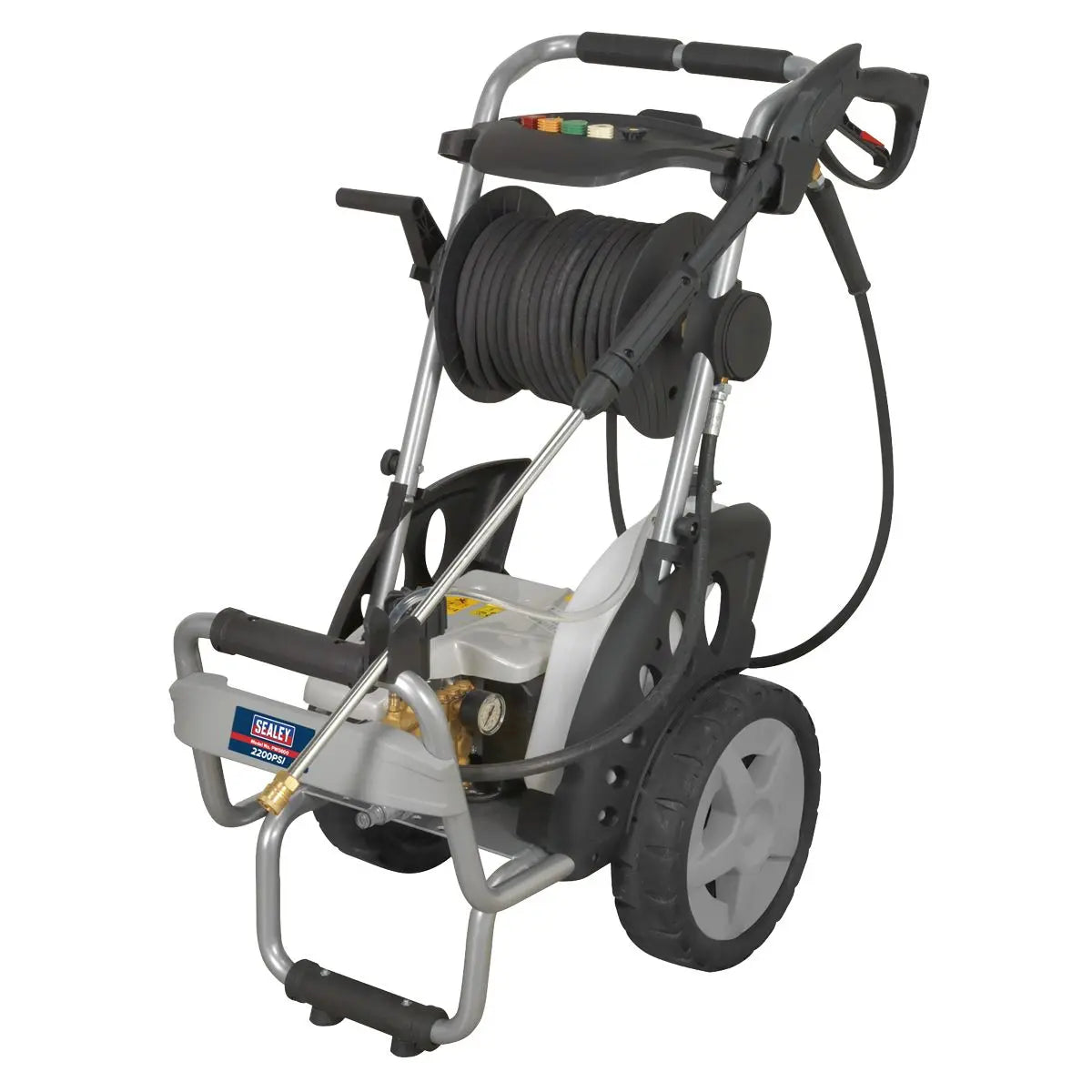 Sealey Professional Pressure Washer 150bar with Accessories White Rose Tools