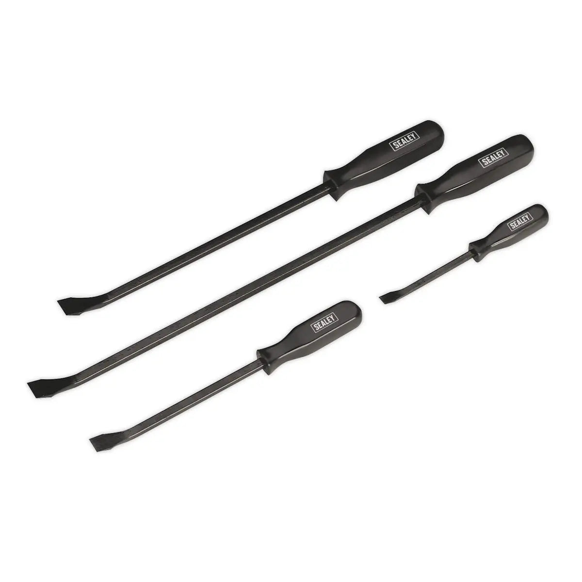 Sealey Pry Lever Bar Set Wrecking Crow Puller Prybar 200-600mm Long 4pc