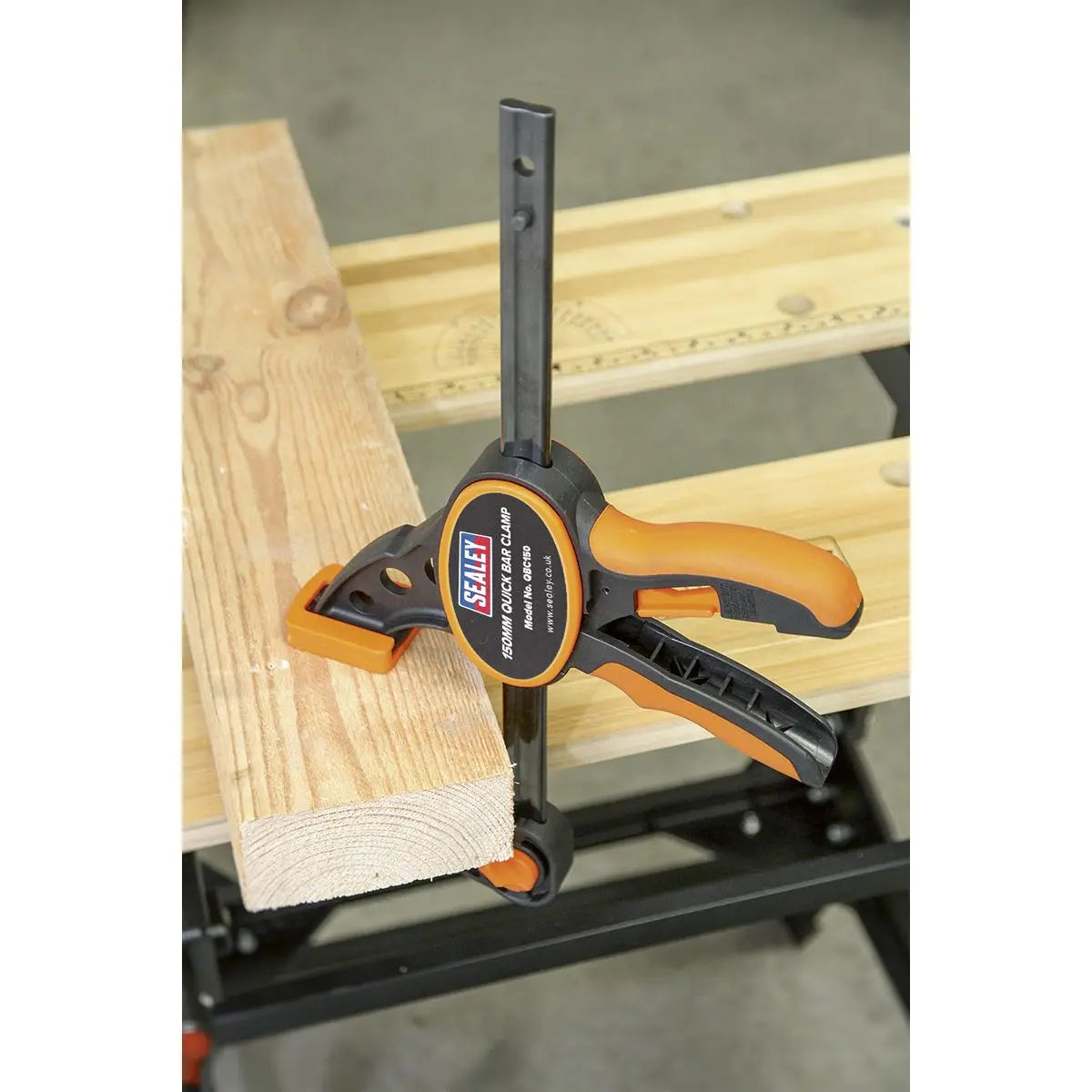 Sealey Quick Bar Clamp 150mm - 2pc Set