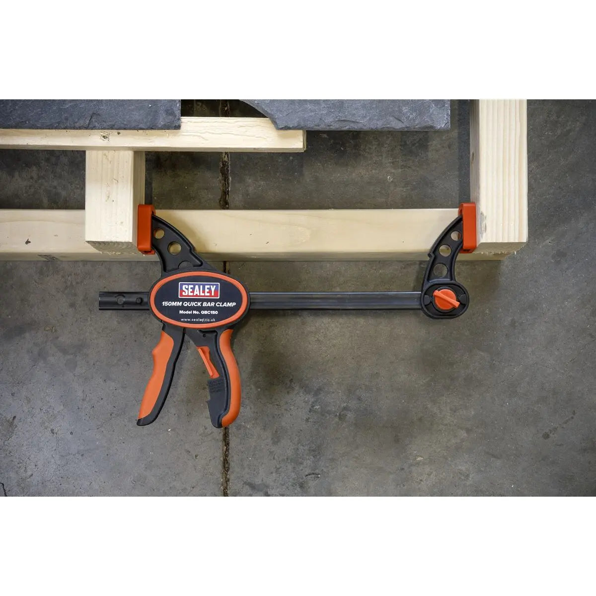 Sealey Quick Bar Clamp 150mm - 2pc Set