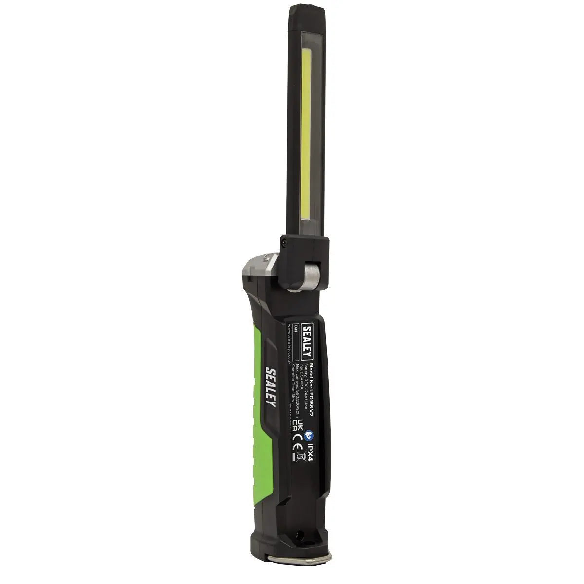 Sealey R/Charge Slim Folding Inspection Lamp 6W + 1W LED Li-ion