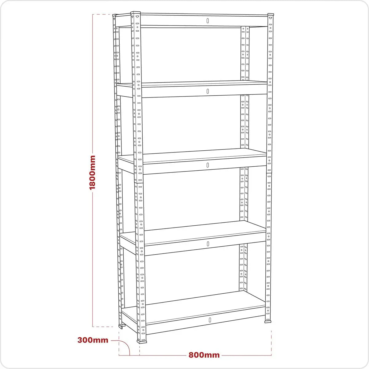 Sealey Racking Unit 5 Shelf 150kg Capacity Per Level