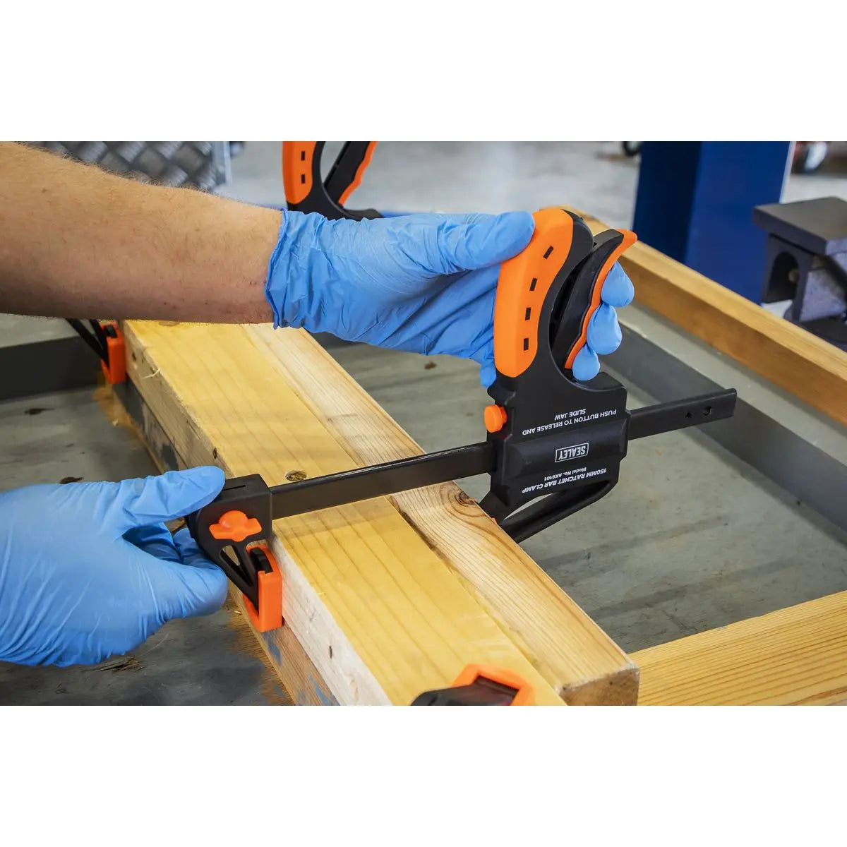 Sealey Ratchet Bar Clamp 150mm 4pc Set