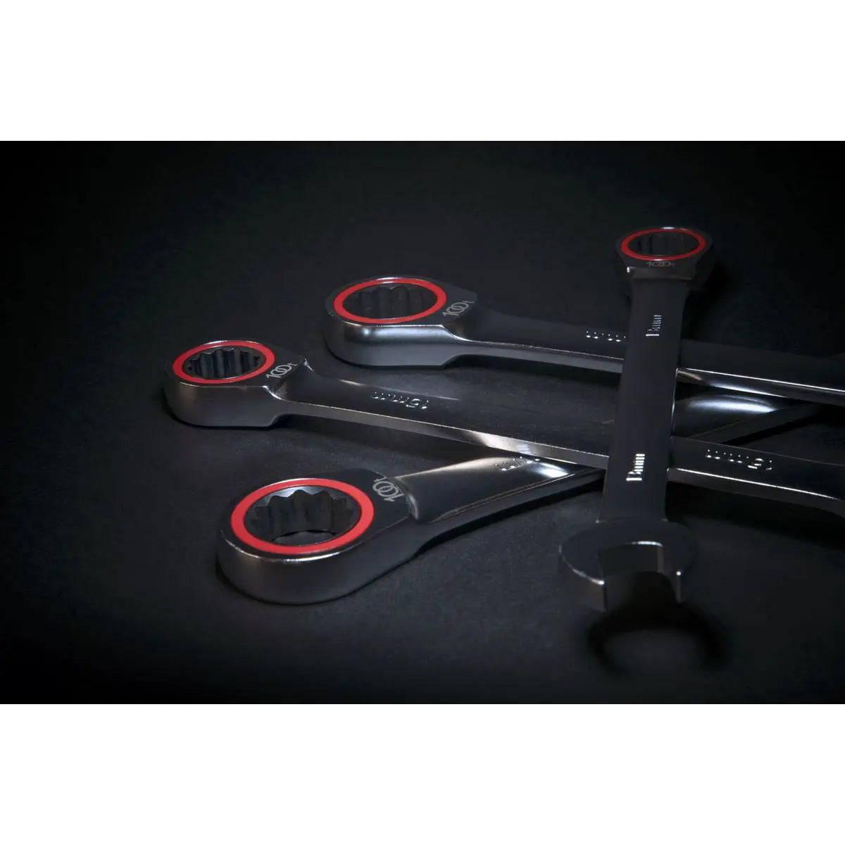 Sealey Ratchet Combination Spanner Set 12 Piece 8-19mm 100 Tooth Premier