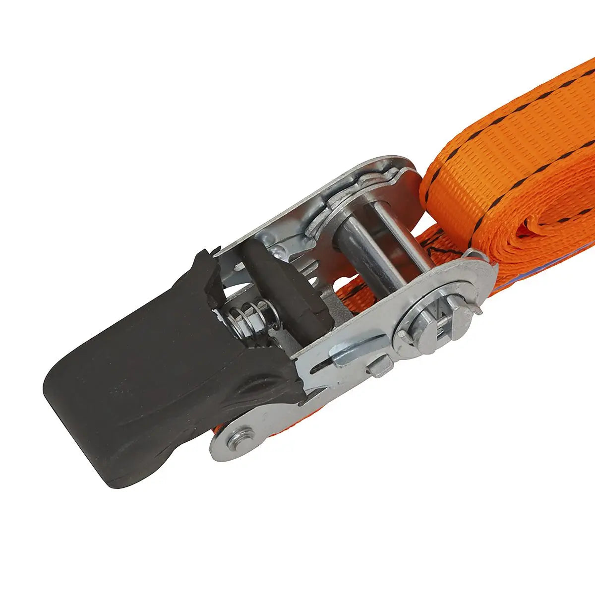 Sealey Ratchet Strap 25mm x 5m Polyester Webbing with Corner Protector 600kg Breaking Strength