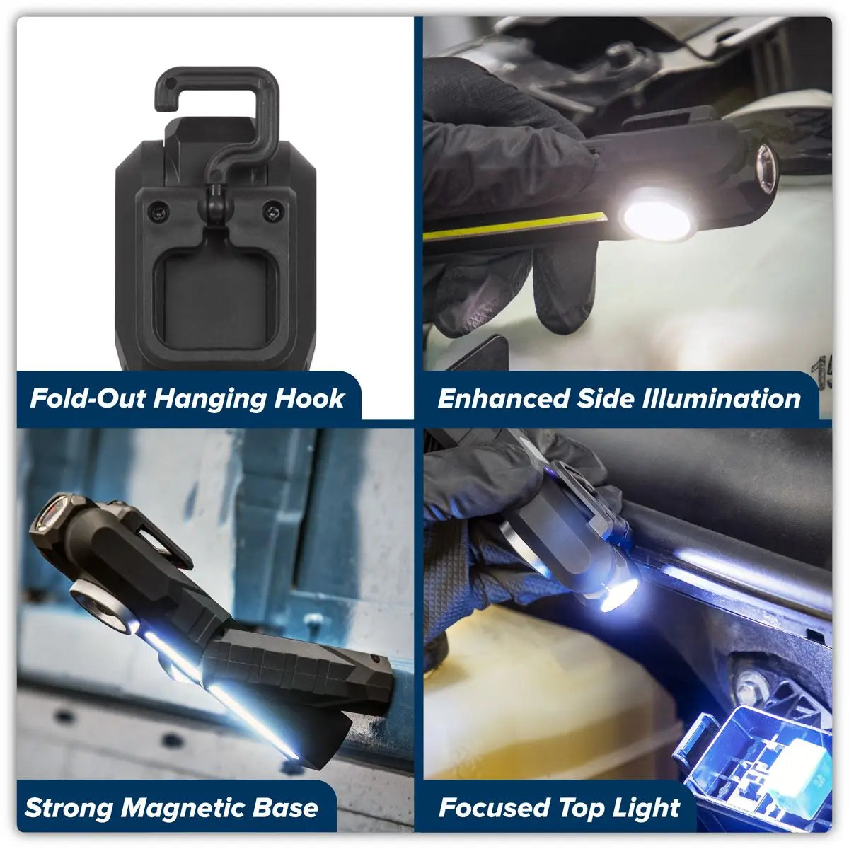 Sealey Rechargeable 3-in-1 Inspection Light 5W COB & 3W SMD LED White Rose Tools