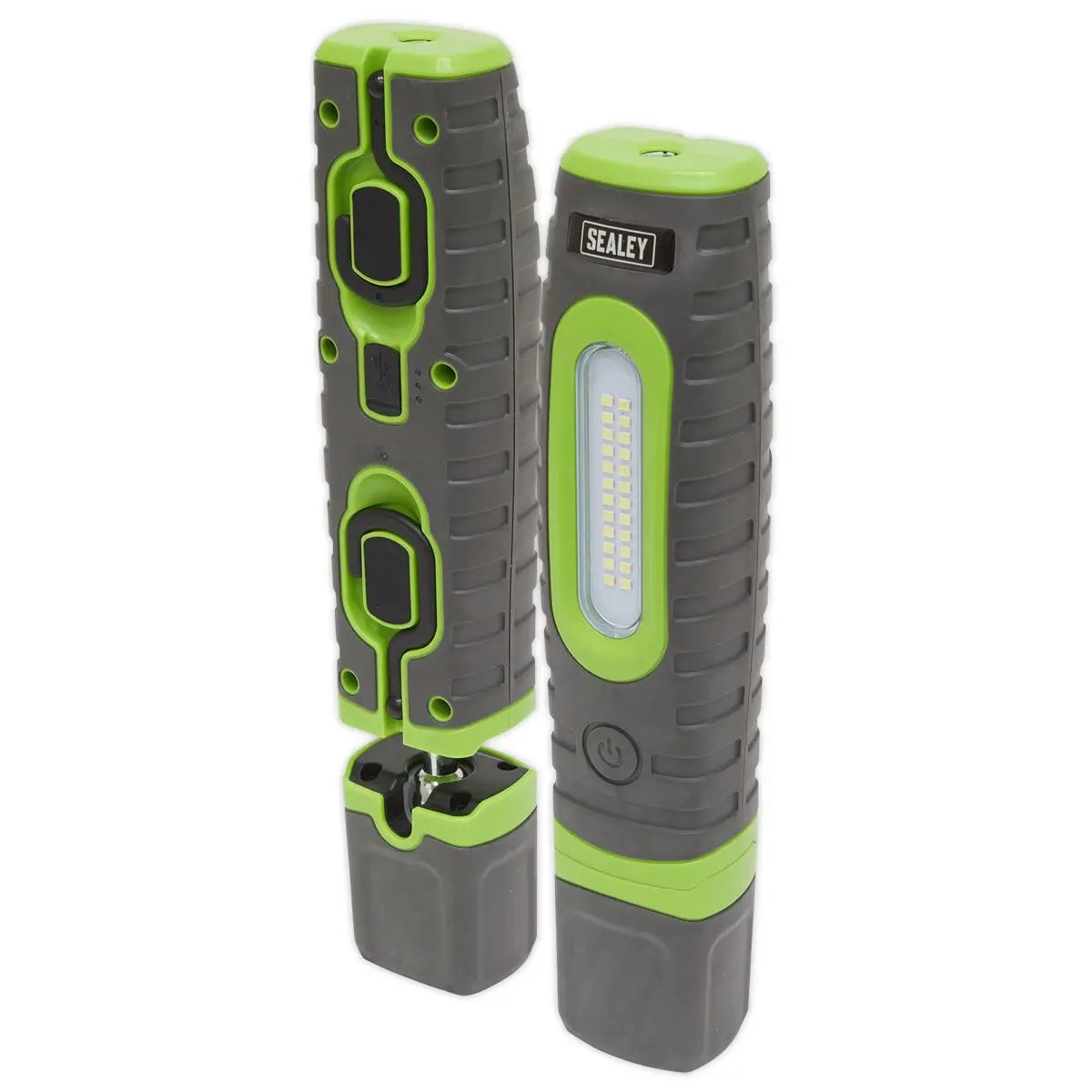 Sealey Rechargeable 360° Inspection Lamp 24 SMD LED + 3W LED Green 1000 Lumens White Rose Tools