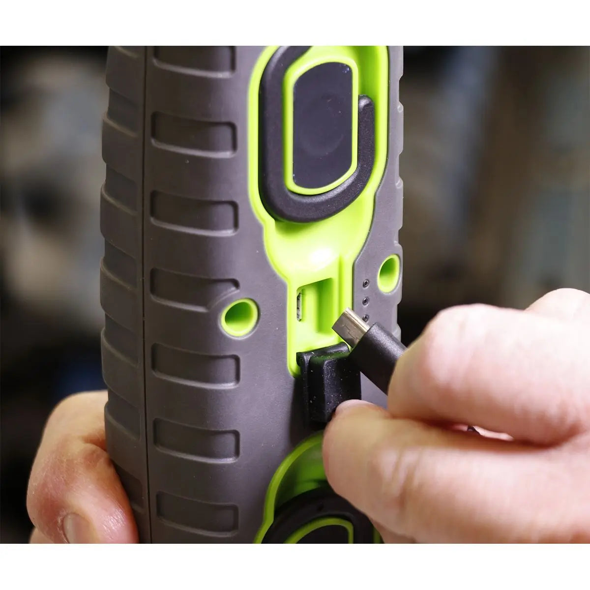 Sealey Rechargeable 360° Inspection Lamp 24 SMD LED + 3W LED Green 1000 Lumens White Rose Tools