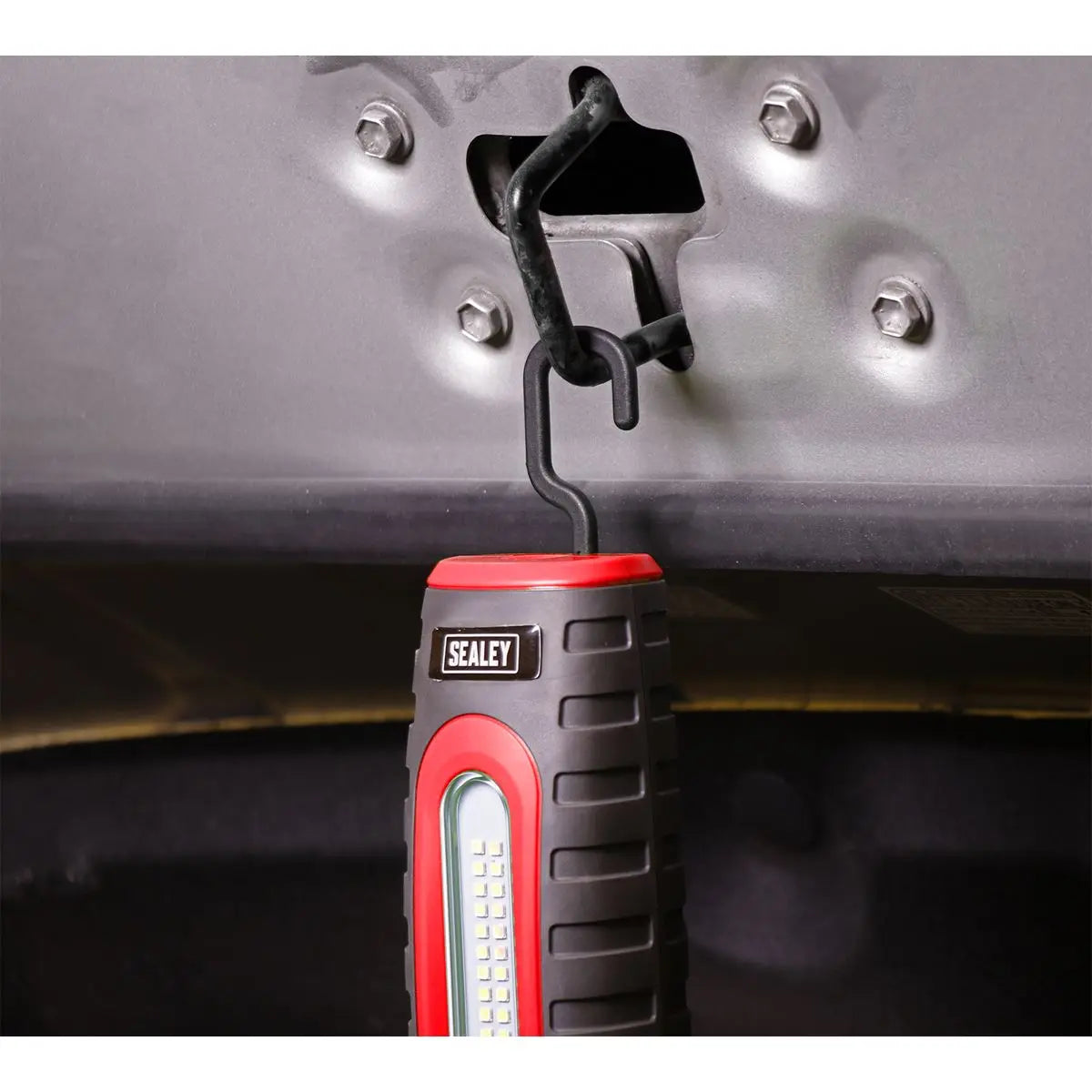 Sealey Rechargeable 360° Inspection Lamp 24 SMD LED + 3W LED Red 1000 Lumens White Rose Tools