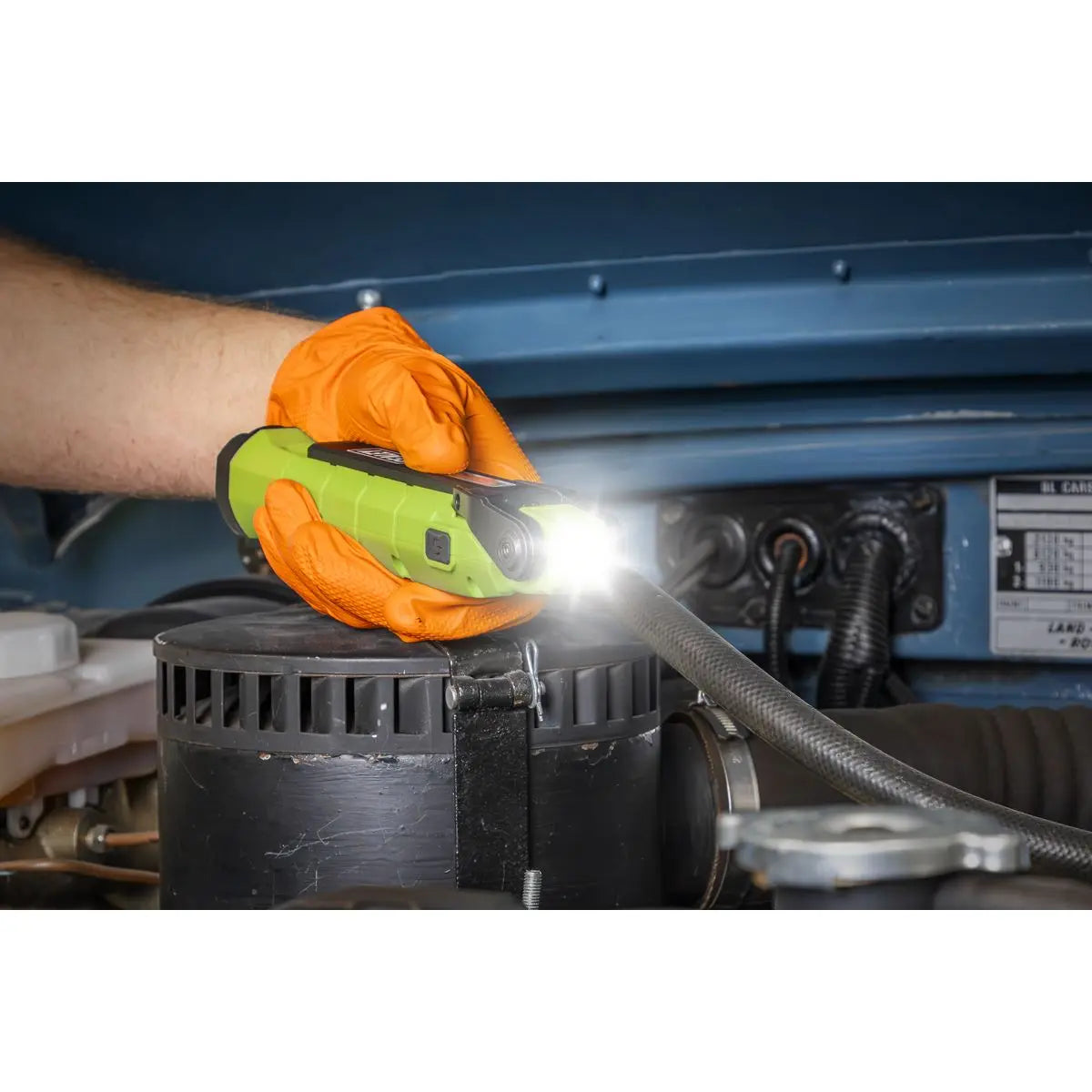 Sealey Rechargeable 360° Inspection Light 10W & 2 x 4W SMD LED Green White Rose Tools