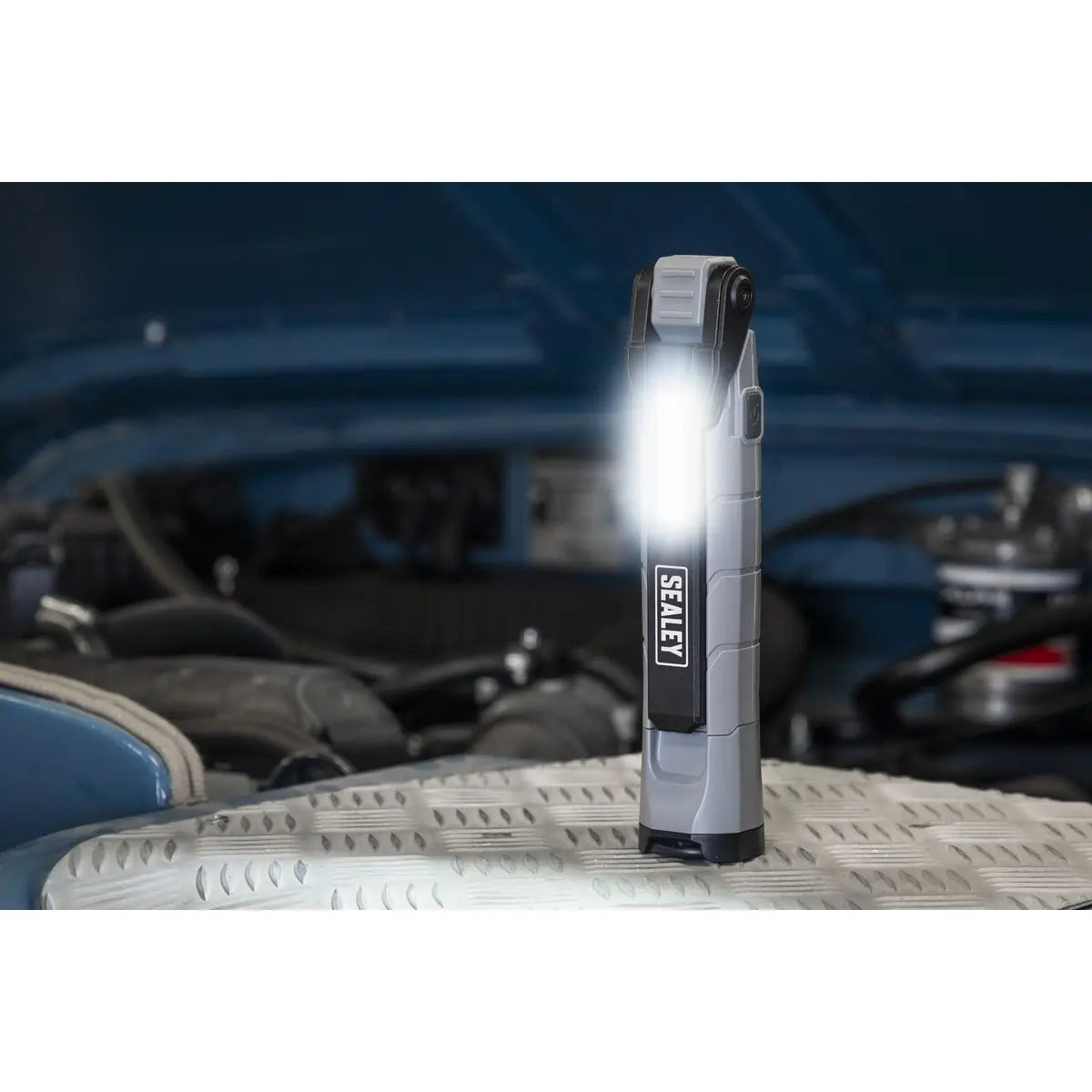 Sealey Rechargeable 360° Inspection Light 10W & 2 x 4W SMD LED Grey White Rose Tools