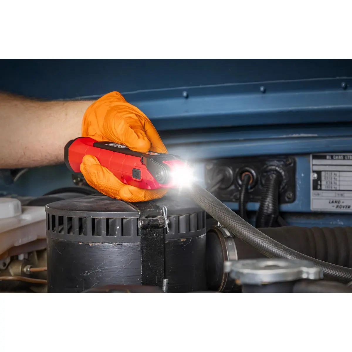 Sealey Rechargeable 360° Inspection Light 10W & 2 x 4W SMD LED Red White Rose Tools