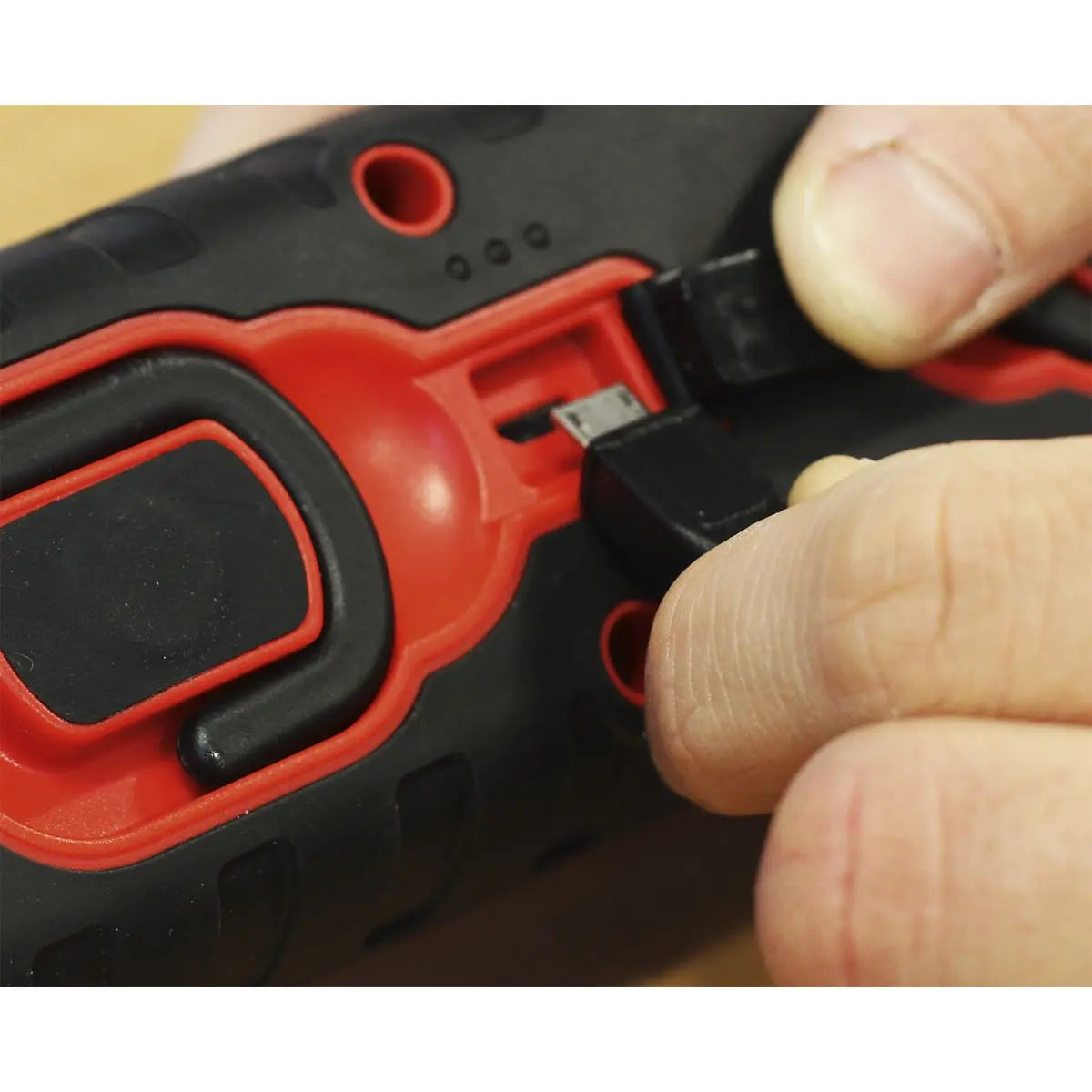 Sealey Rechargeable 360° Inspection Light 10W & 3W SMD LED Black 2 x Lithium-ion