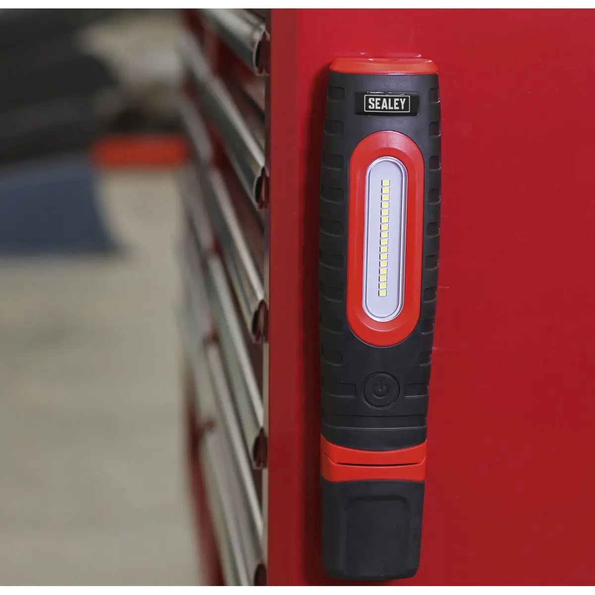 Sealey Rechargeable 360° Inspection Light 10W & 3W SMD LED Black 2 x Lithium-ion