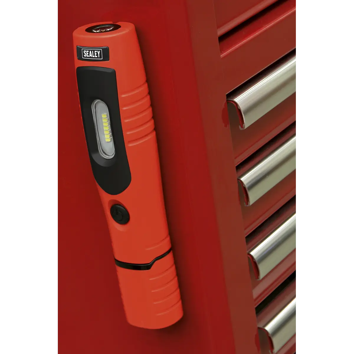 Sealey Rechargeable 360° Inspection Light 4W & 3W SMD LED - Red White Rose Tools