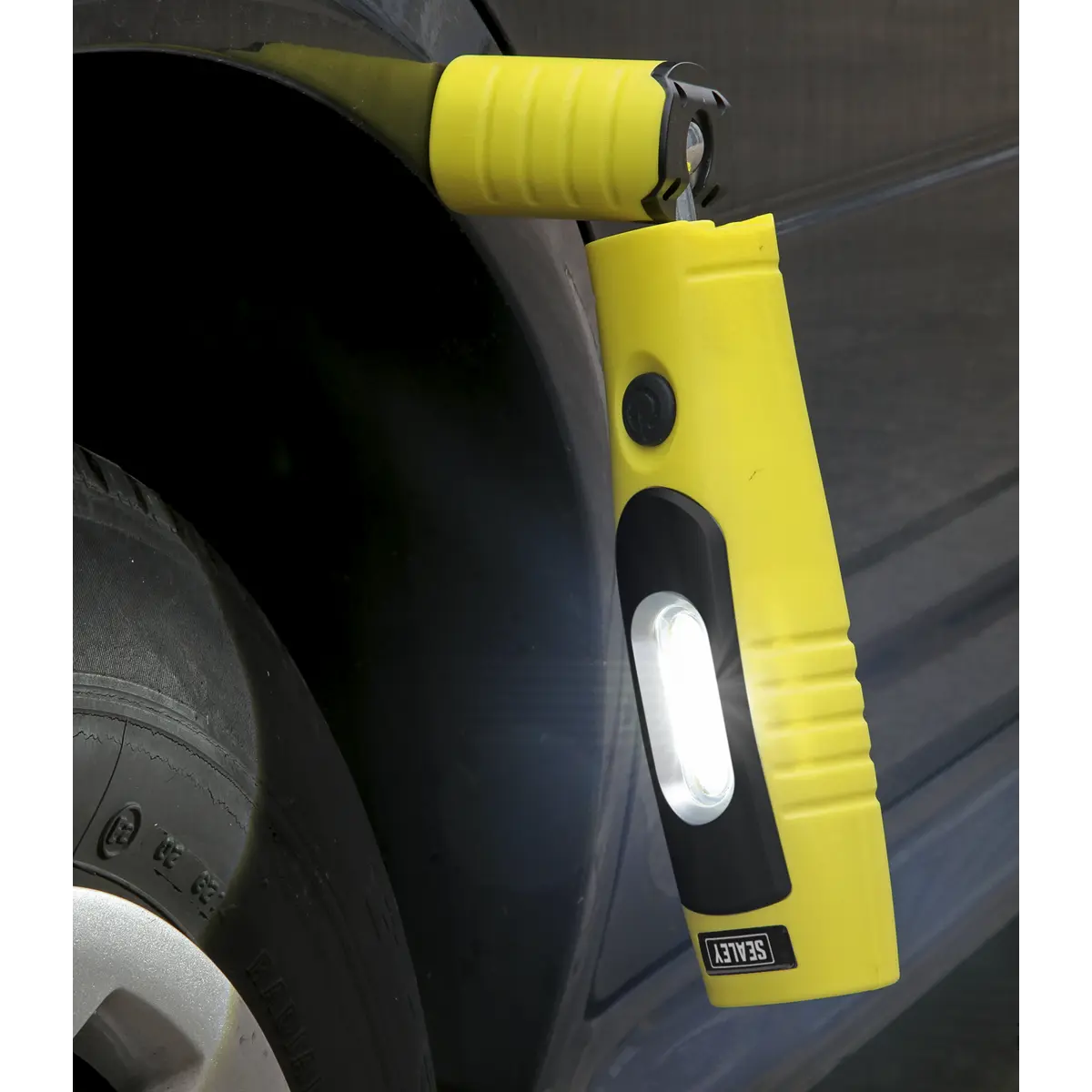 Sealey Rechargeable 360° Inspection Light 4W & 3W SMD LED - Yellow White Rose Tools