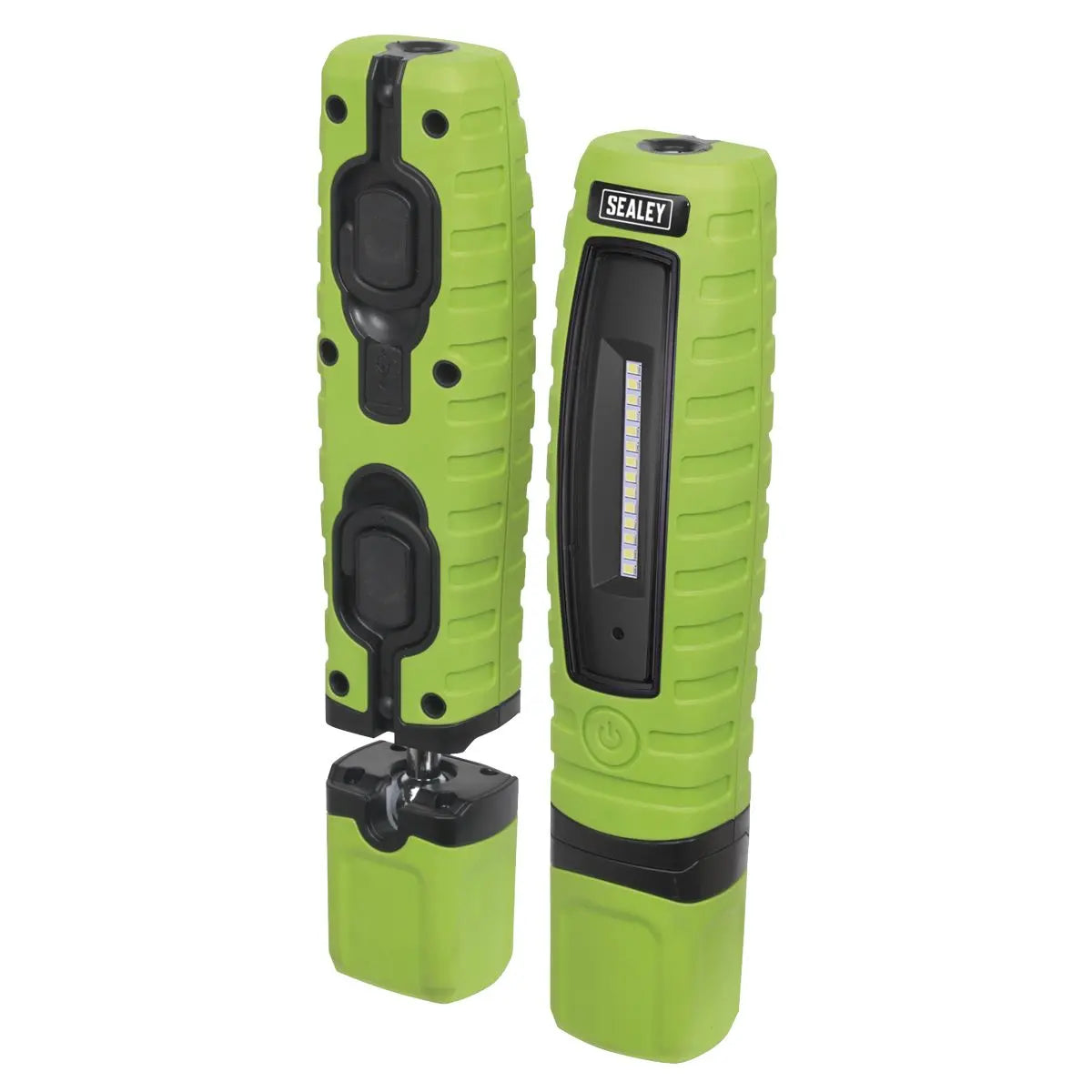 Sealey Rechargeable 360° Inspection Light 8W & 3W SMD LED - Green White Rose Tools
