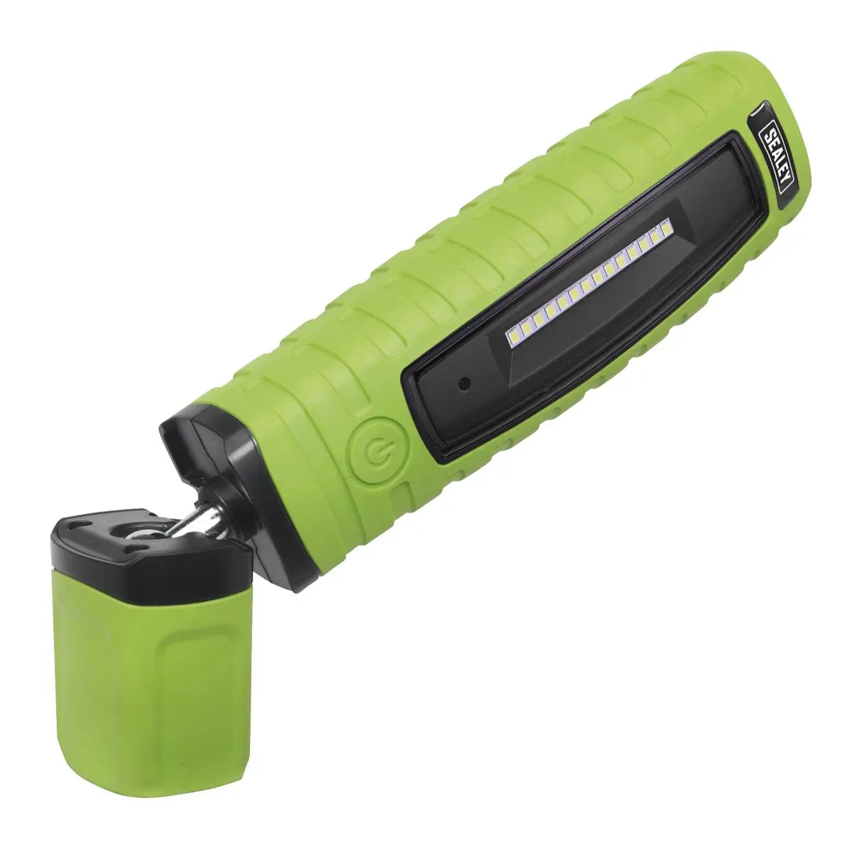Sealey Rechargeable 360° Inspection Light 8W & 3W SMD LED - Green White Rose Tools