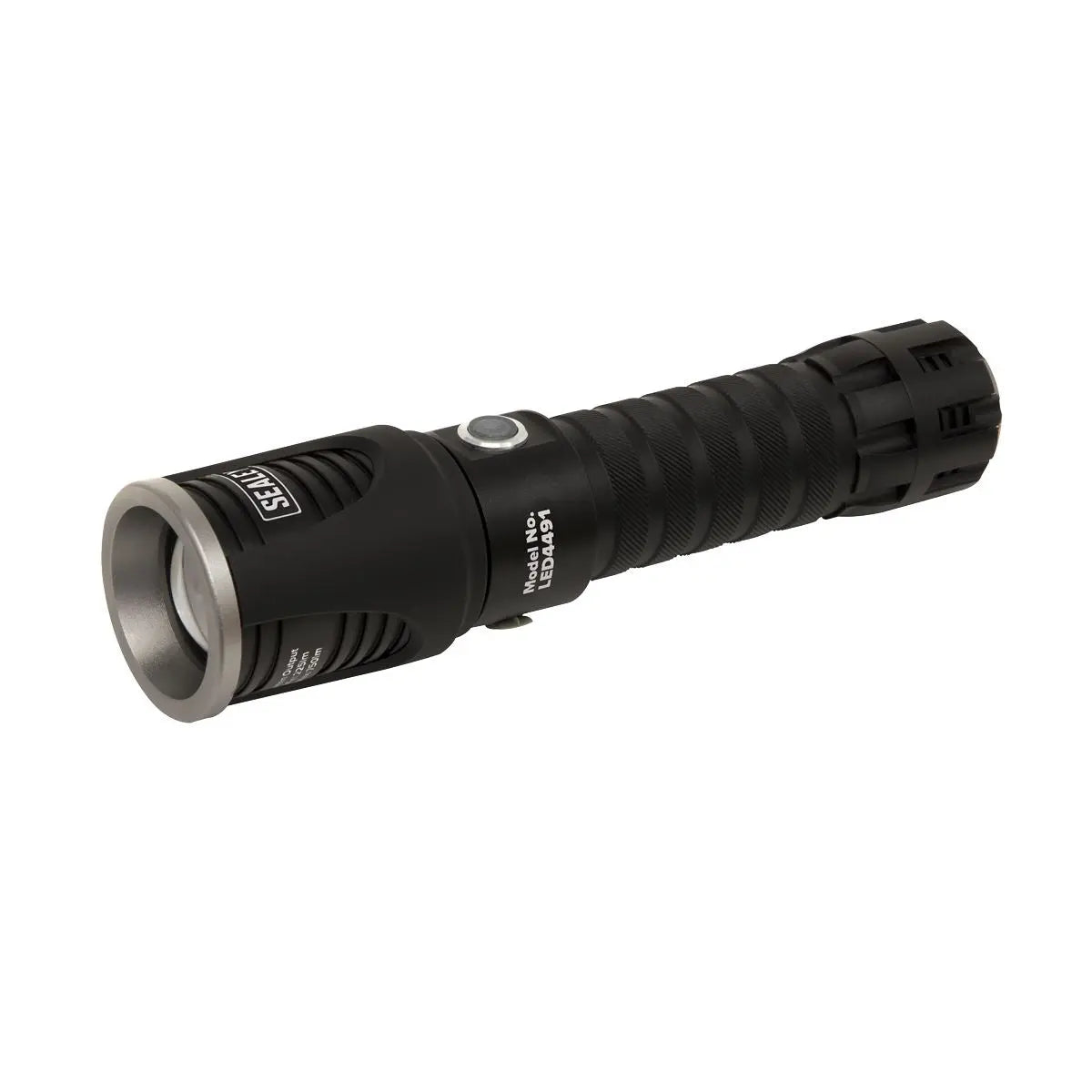 Sealey Rechargeable Aluminium Torch with Adjustable Focus 5W SMD LED White Rose Tools