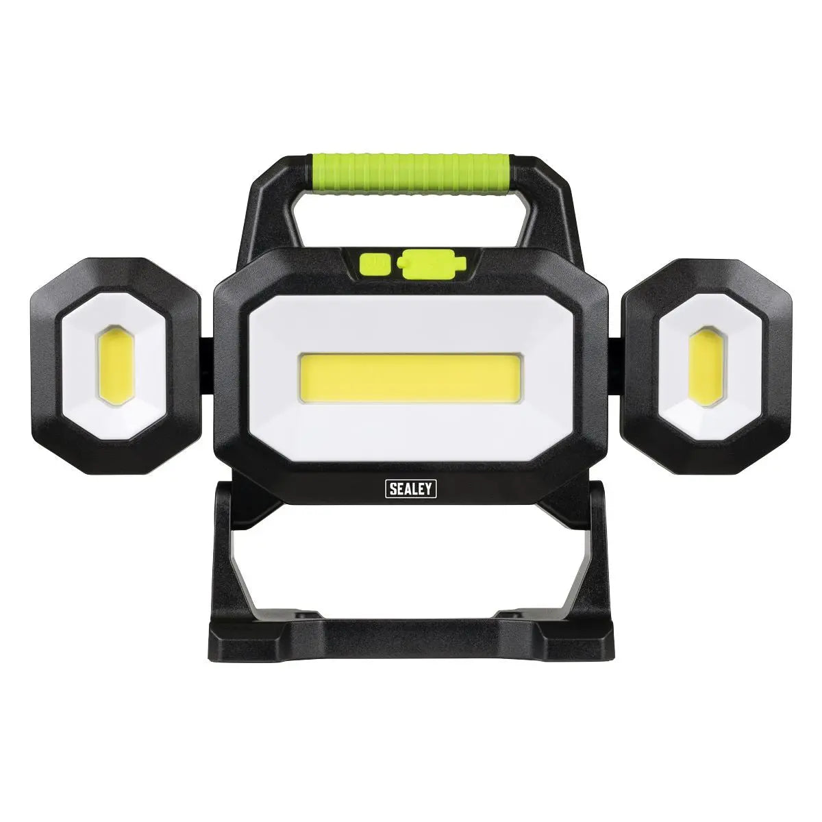 Sealey Rechargeable Flexible Floodlight 31W & 26W COB LED White Rose Tools