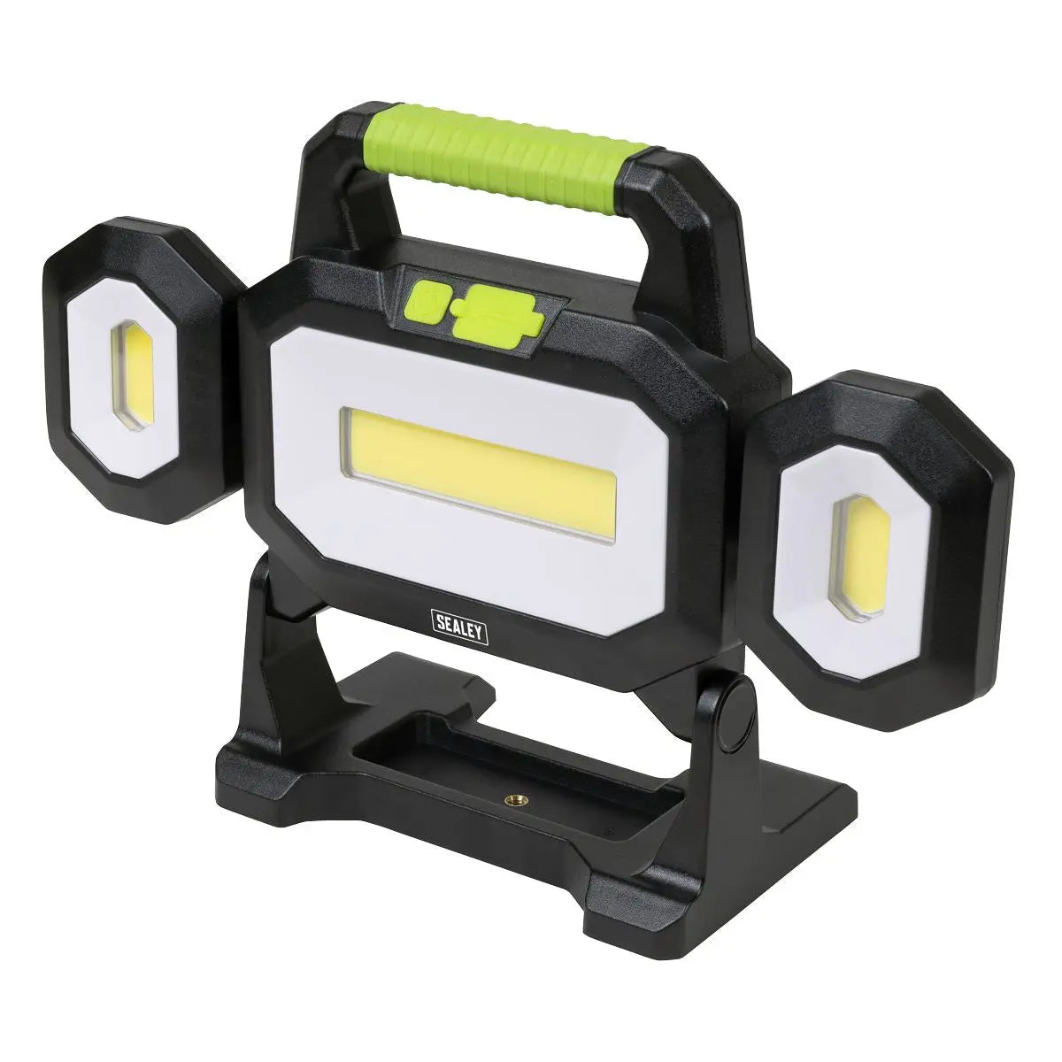 Sealey Rechargeable Flexible Floodlight 31W & 26W COB LED White Rose Tools