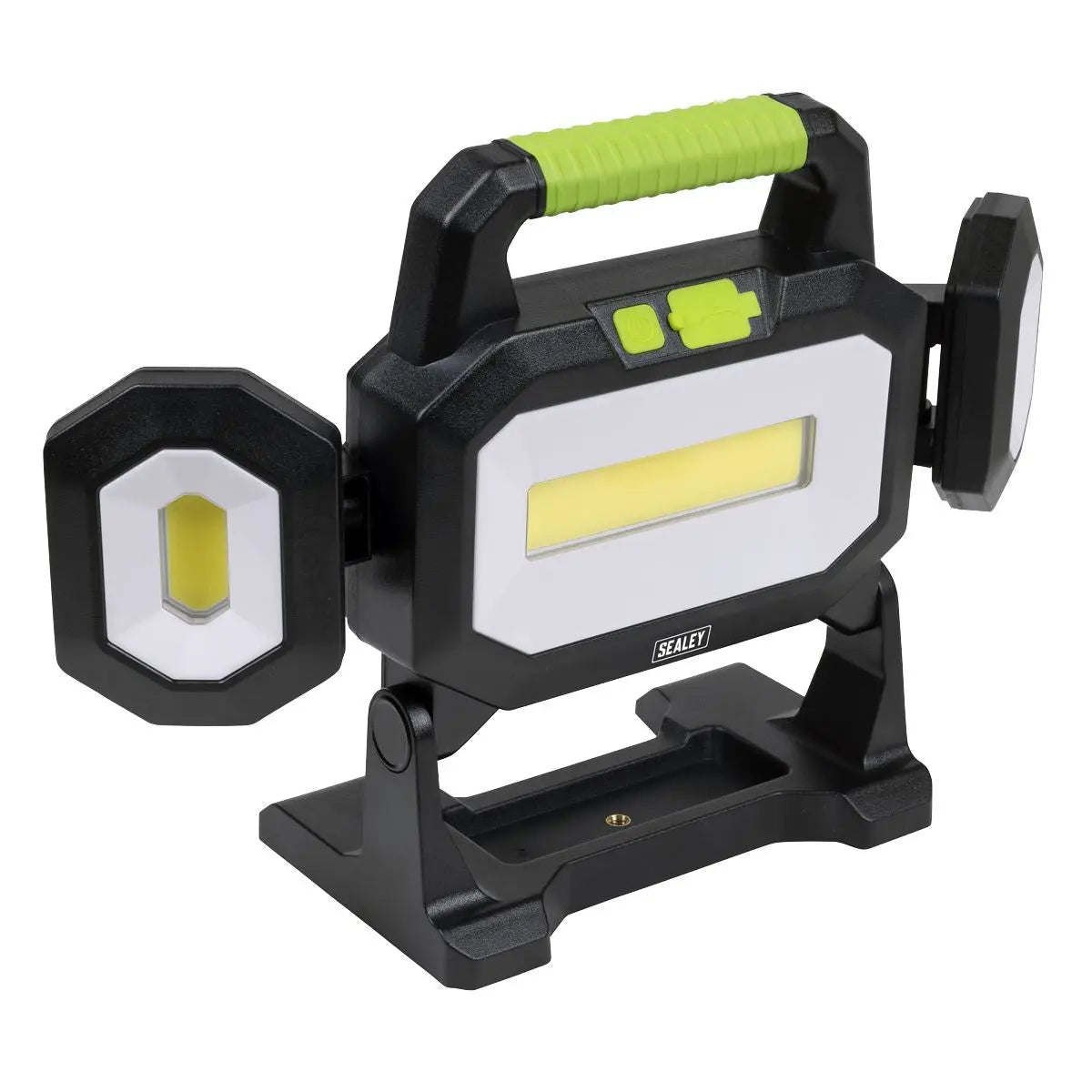 Sealey Rechargeable Flexible Floodlight 31W & 26W COB LED White Rose Tools