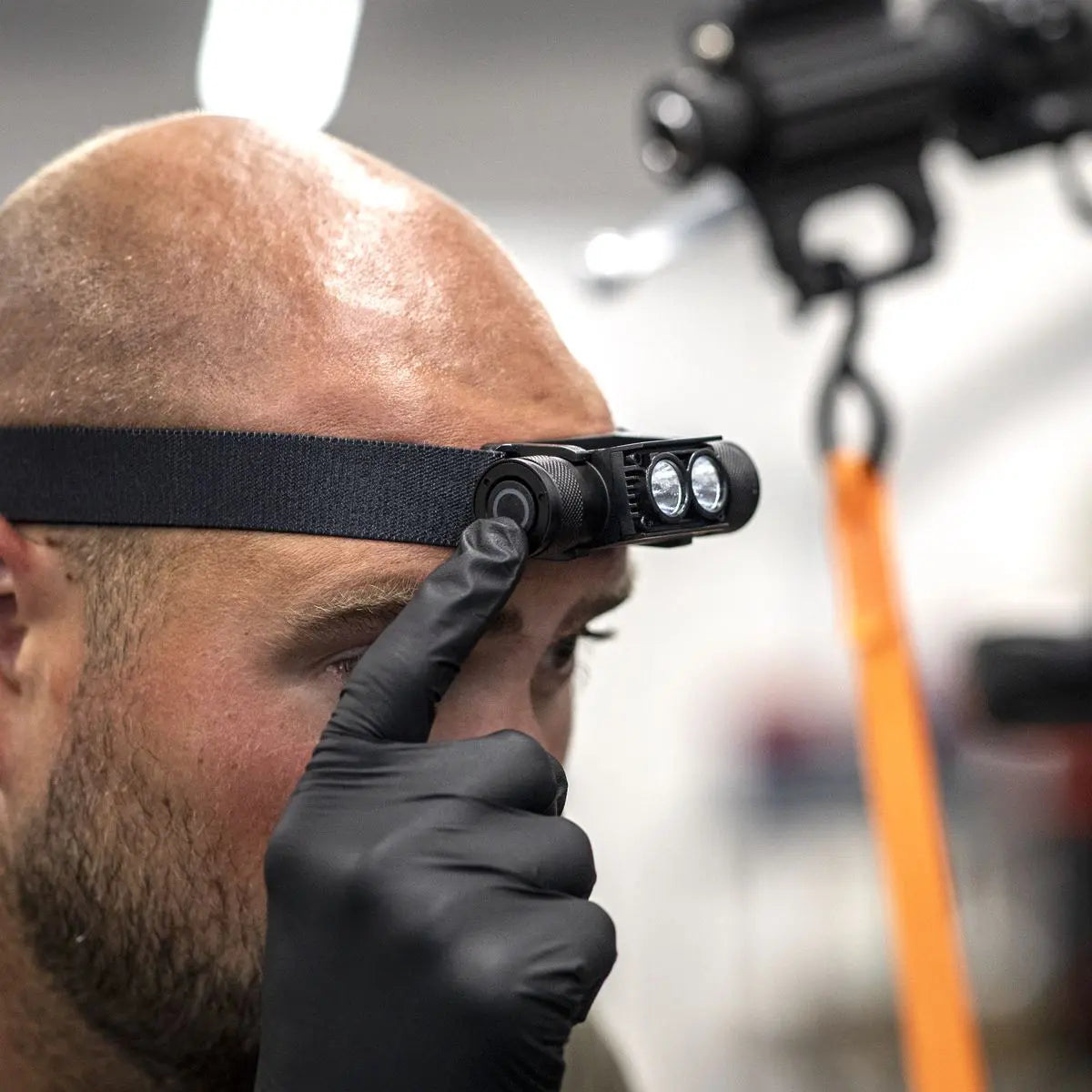 Sealey Rechargeable Head Torch 10W SMD LED White Rose Tools