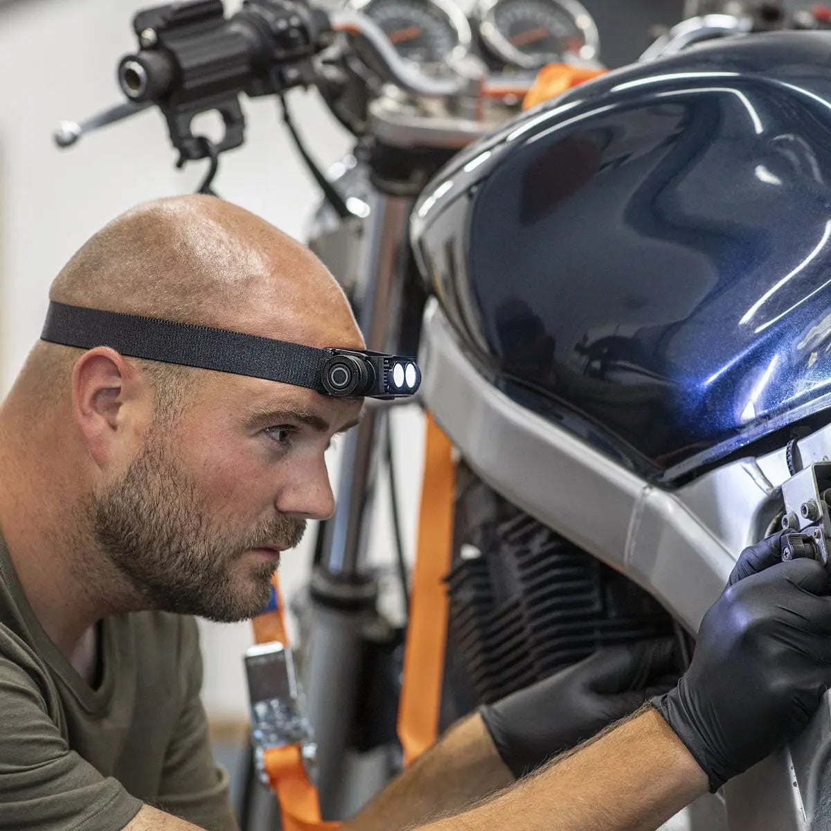 Sealey Rechargeable Head Torch 10W SMD LED White Rose Tools