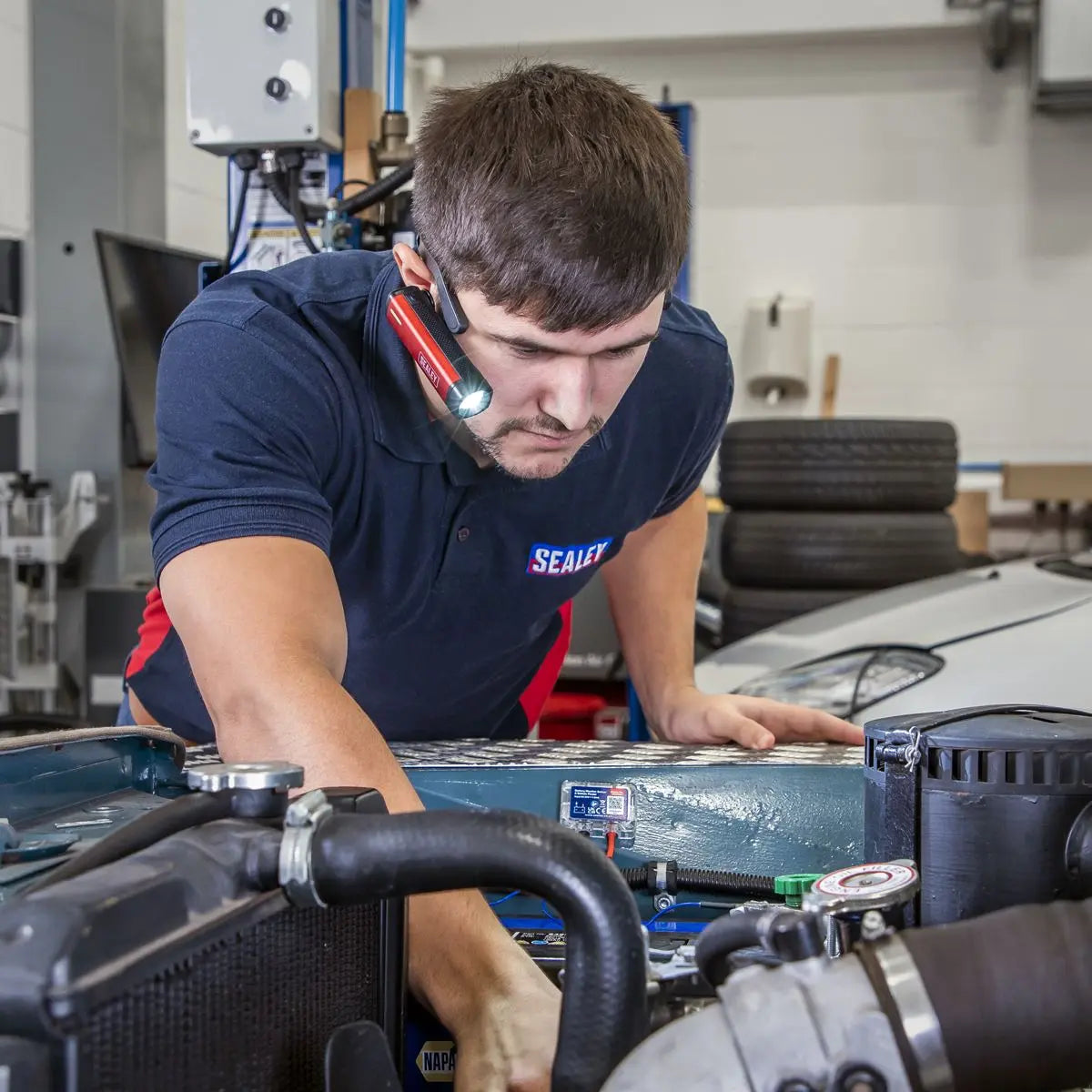 Sealey Rechargeable Head Torch 2.5W SMD LED