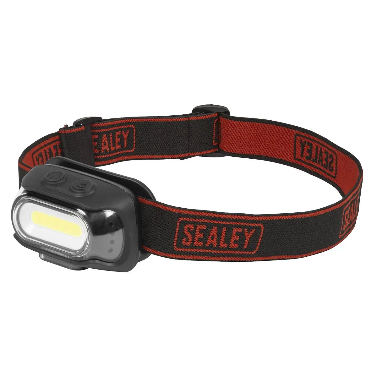 Sealey Rechargeable Head Torch with Auto-Sensor 8W COB LED White Rose Tools