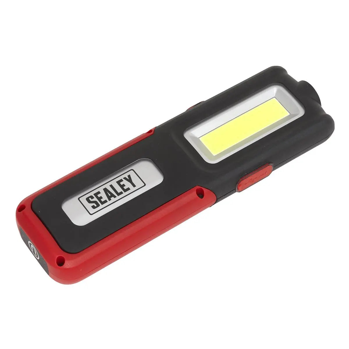 Sealey Rechargeable Inspection Light 5W COB & 3W SMD LED with Power Bank - Red White Rose Tools