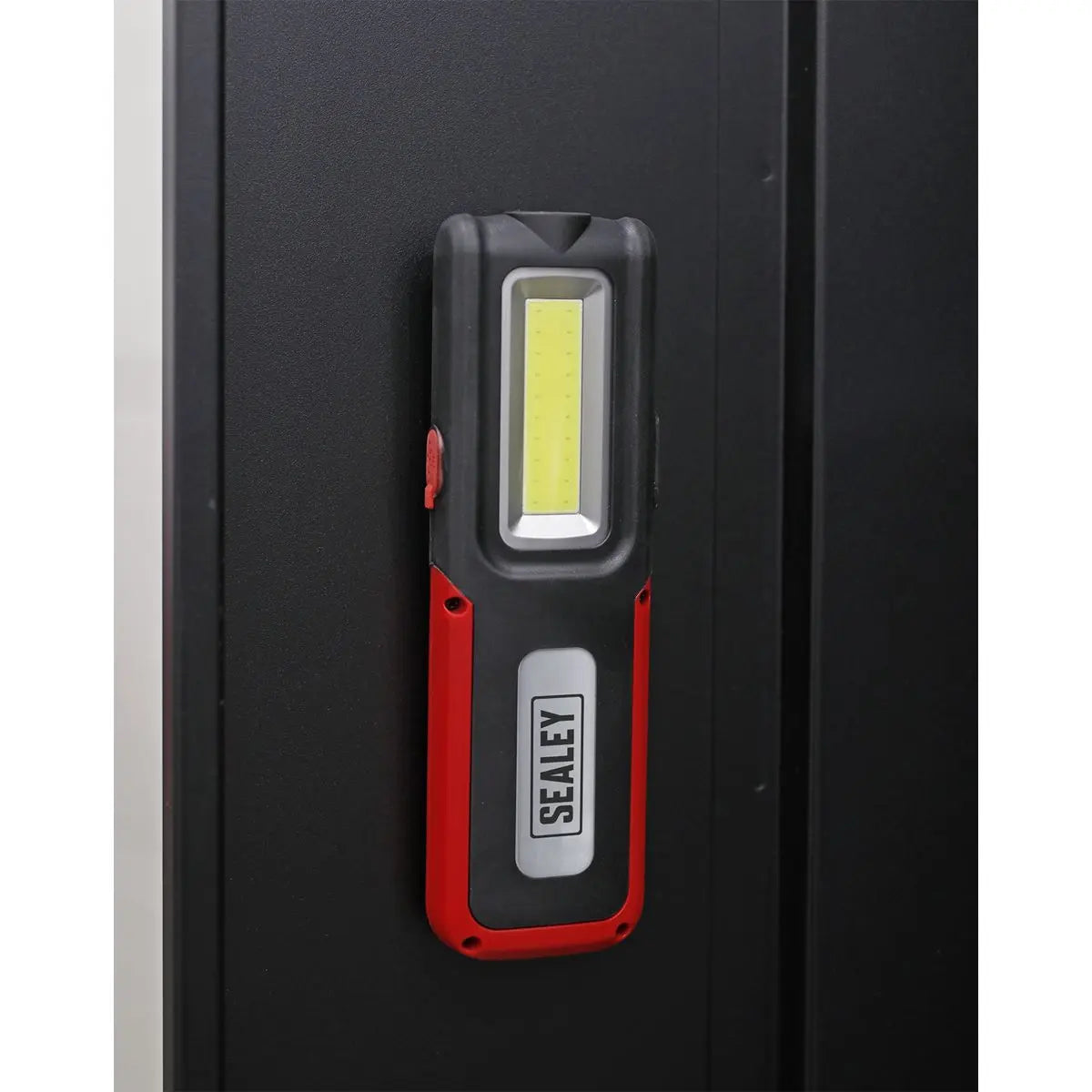 Sealey Rechargeable Inspection Light 5W COB & 3W SMD LED with Power Bank - Red