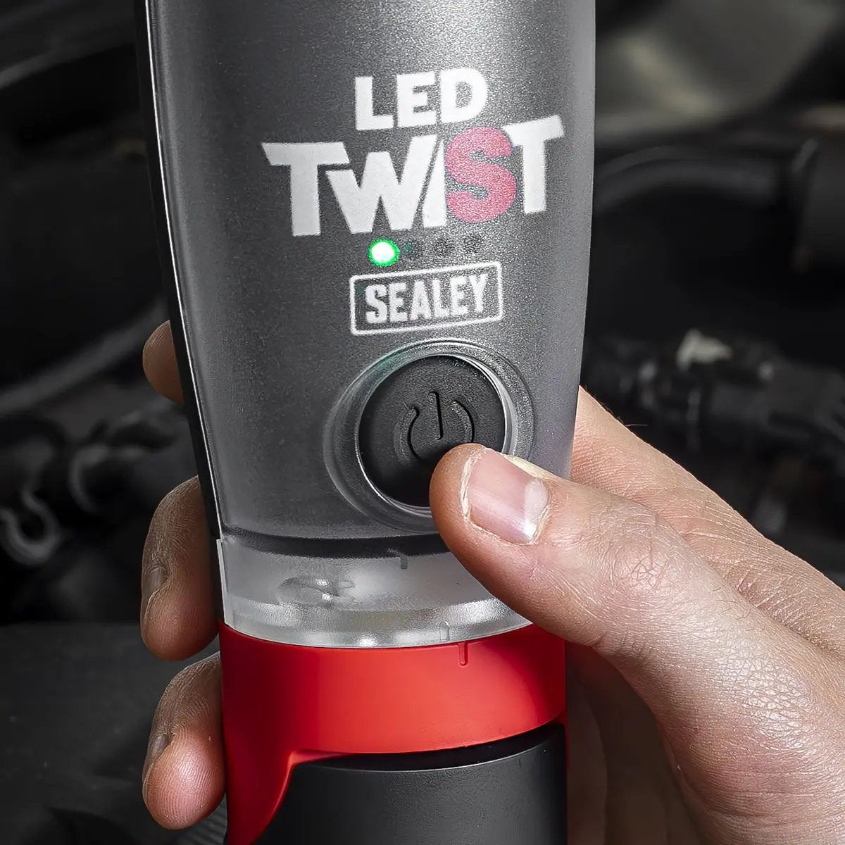 Sealey Rechargeable LED Twist Inspection Light 20W COB & 3W SMD, 3000lm, Magnetic Base & Power Bank White Rose Tools