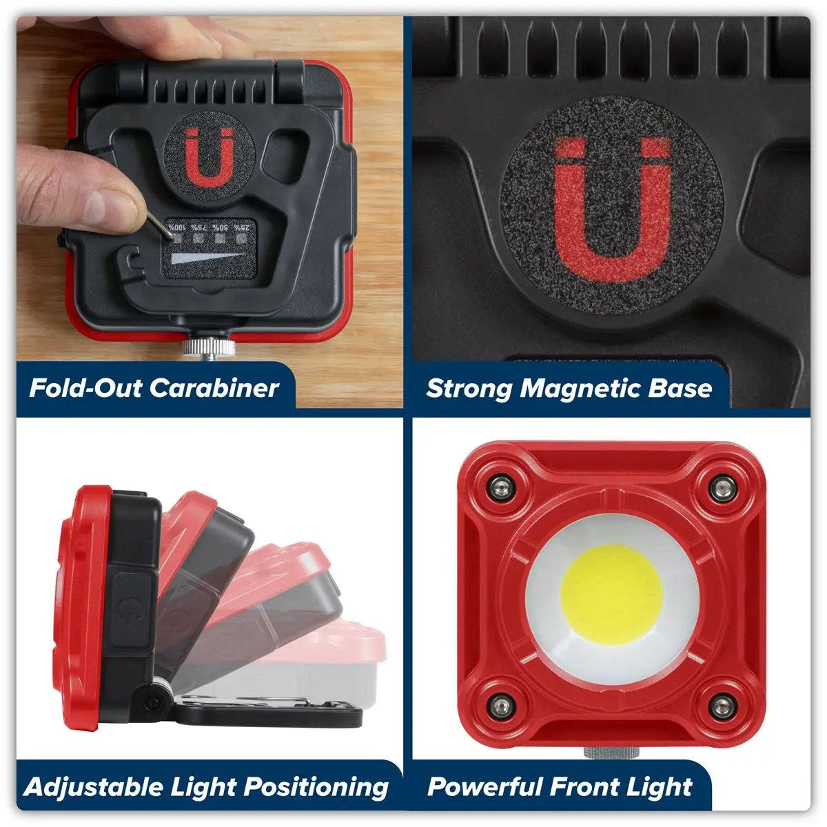 Sealey Rechargeable Pocket Floodlight 10W COB LED White Rose Tools
