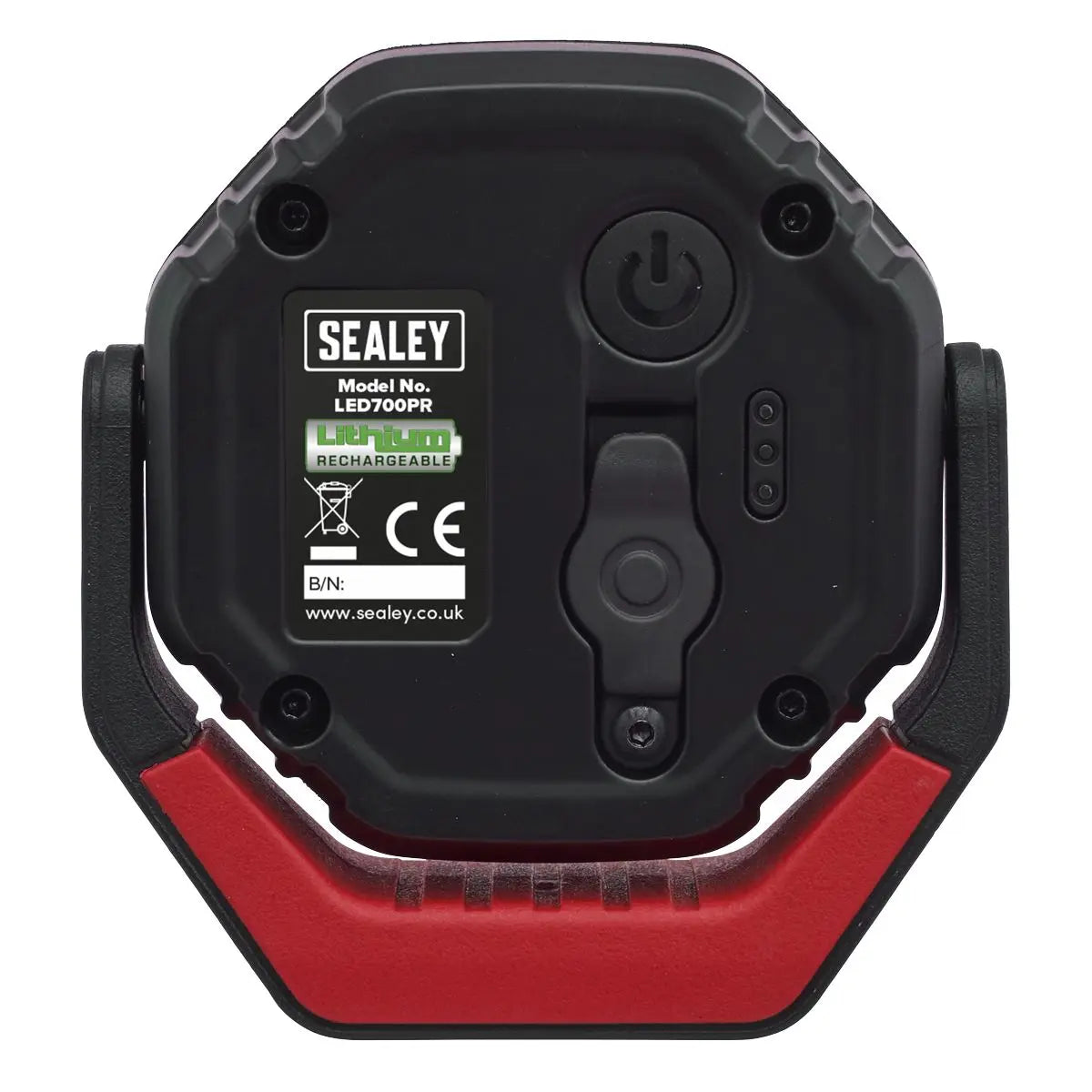 Sealey Rechargeable Pocket Floodlight with Magnet 360° 7W COB LED - Red White Rose Tools