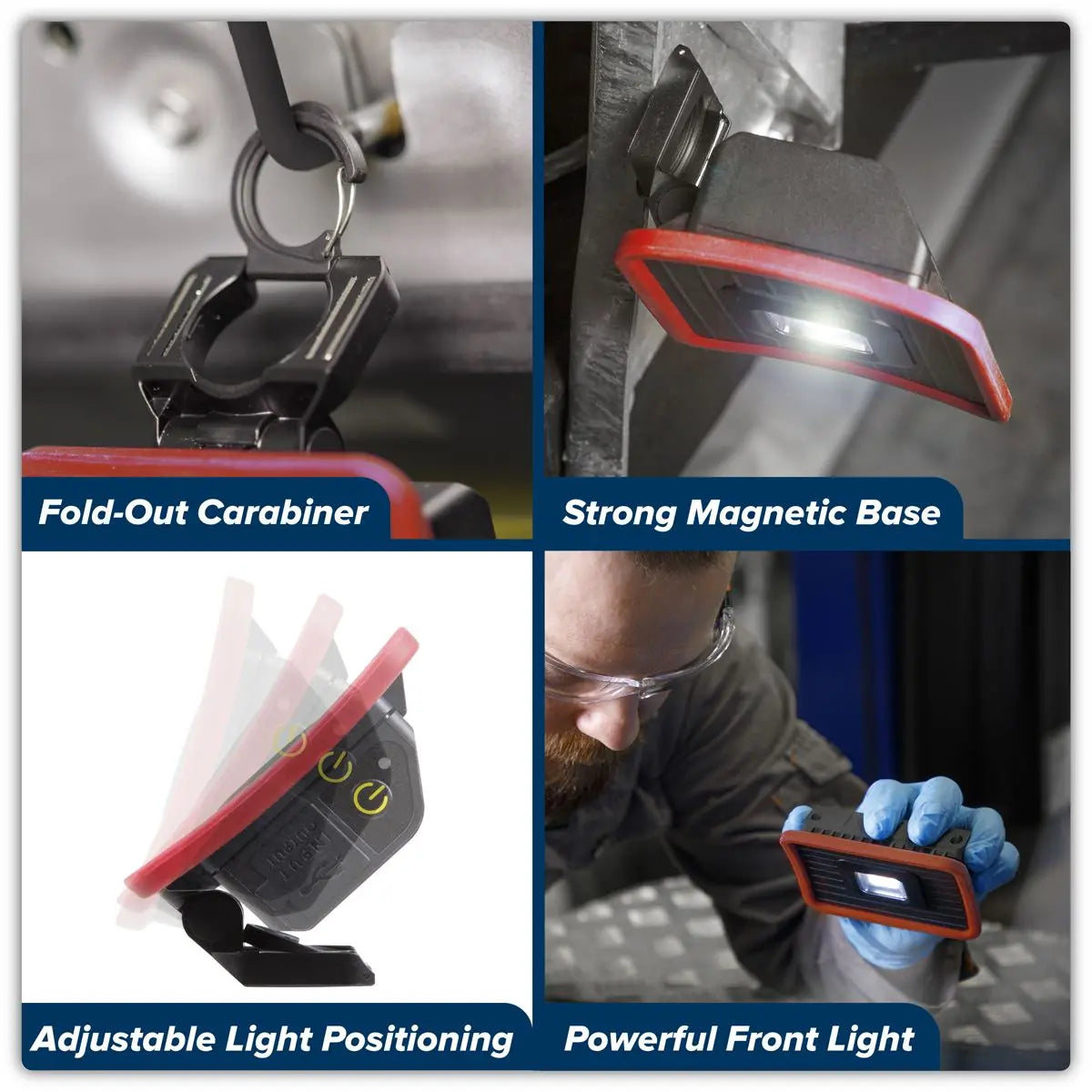 Sealey Rechargeable Pocket Floodlight with Power Bank 10W COB LED White Rose Tools