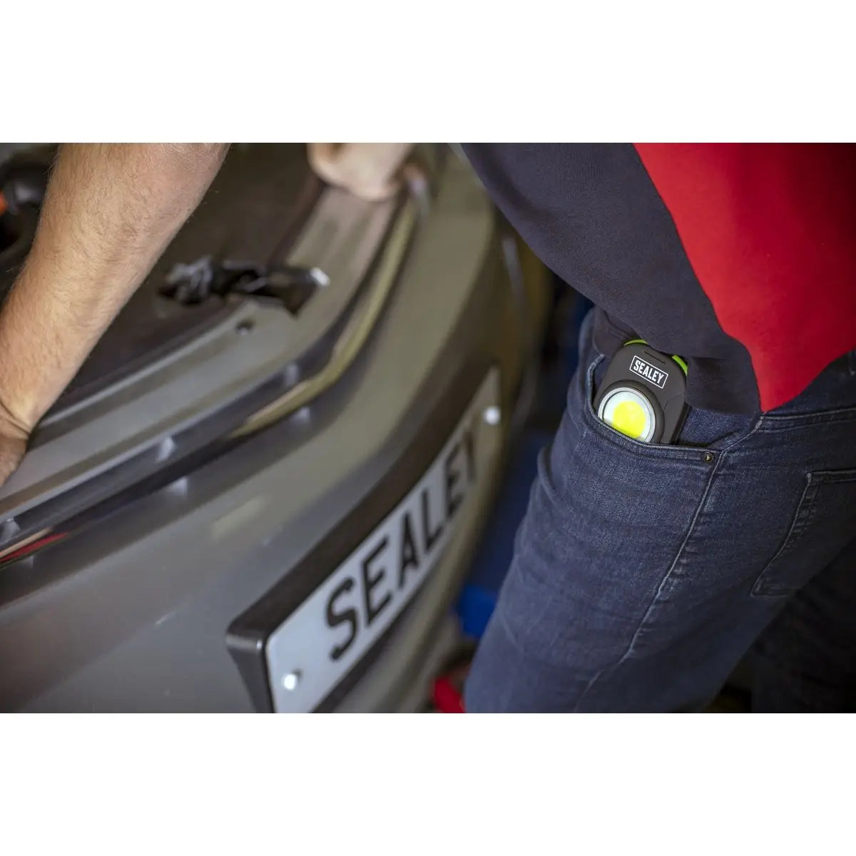 Sealey Rechargeable Torch with Wireless Speaker 10W COB LED 500 Lumens