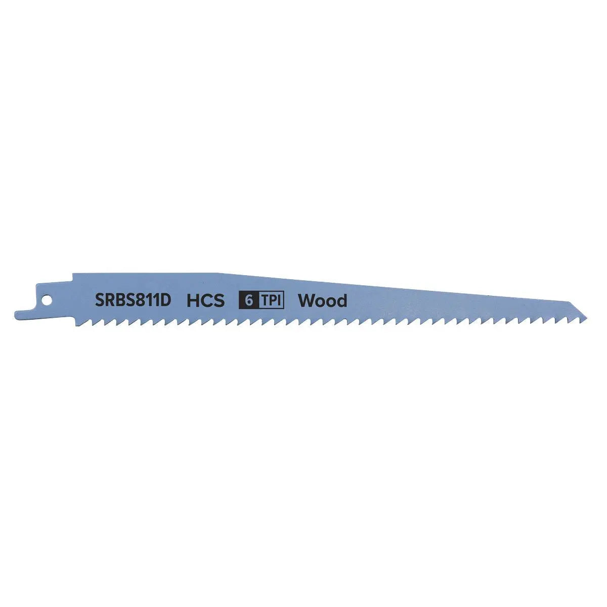Sealey Reciprocating Saw Blade Clean Wood 200mm 6tpi - Pack of 5