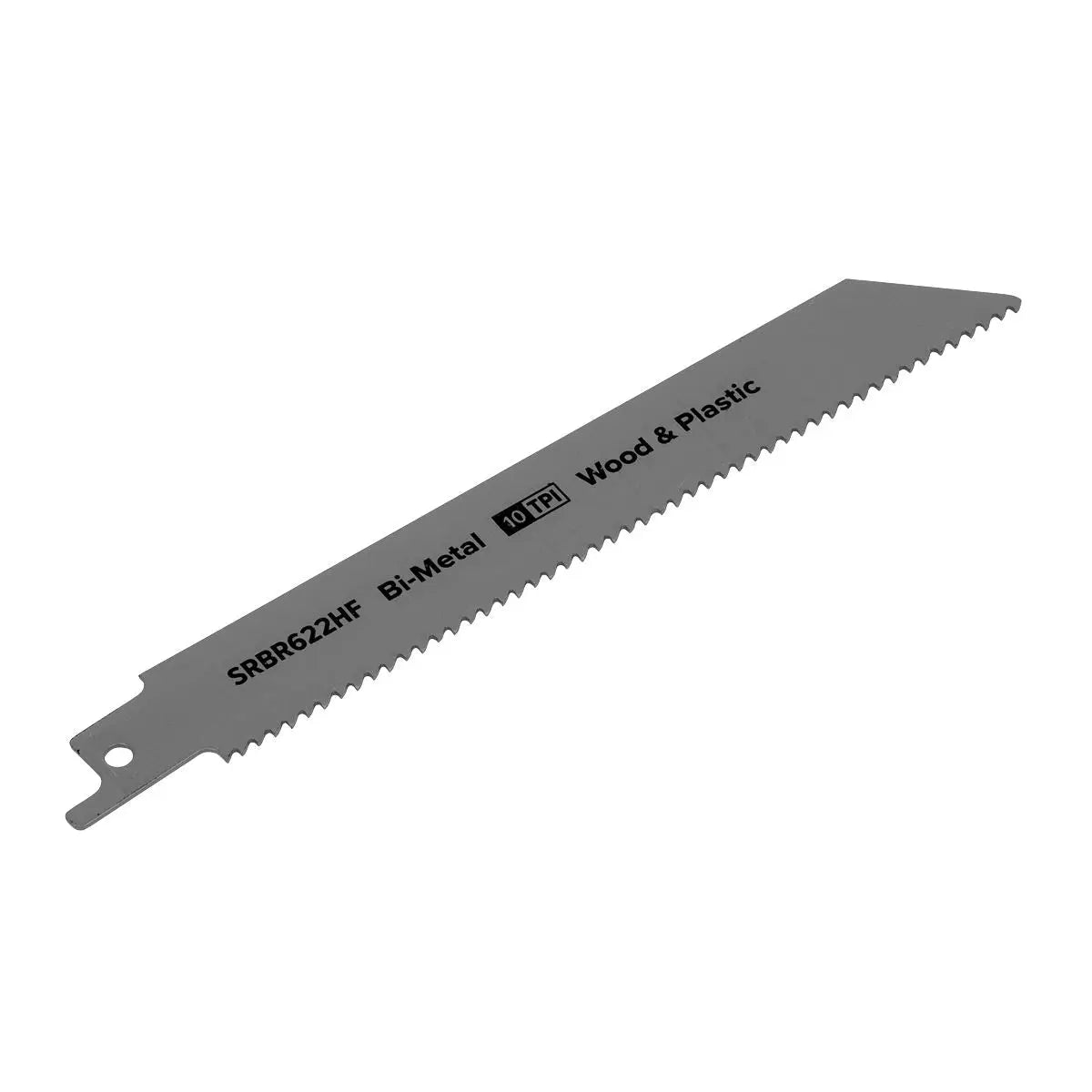 Sealey Reciprocating Saw Blade Wood & Plastics 150mm 10tpi - Pack of 5